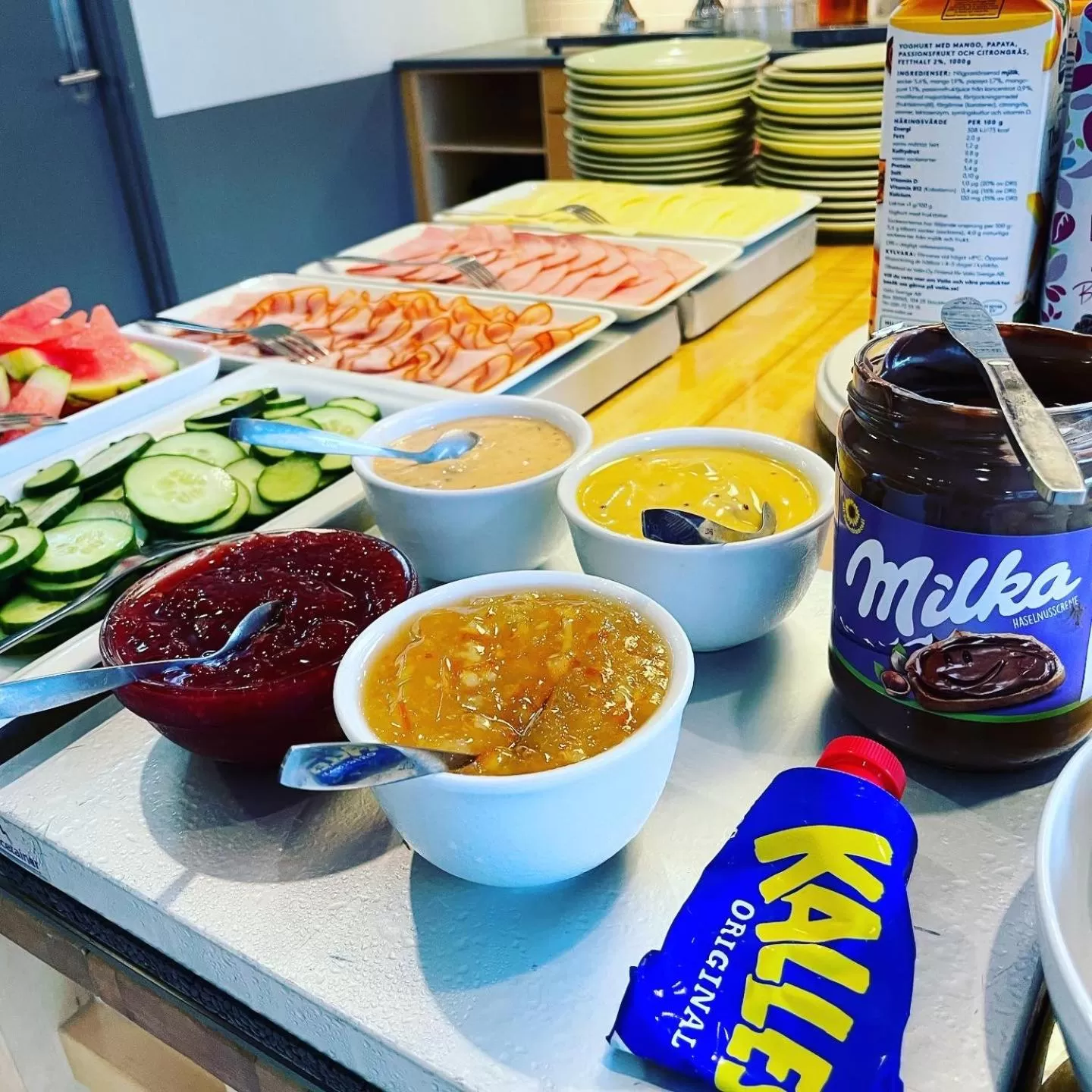 Breakfast in HOTEL N Hostel Malmö City