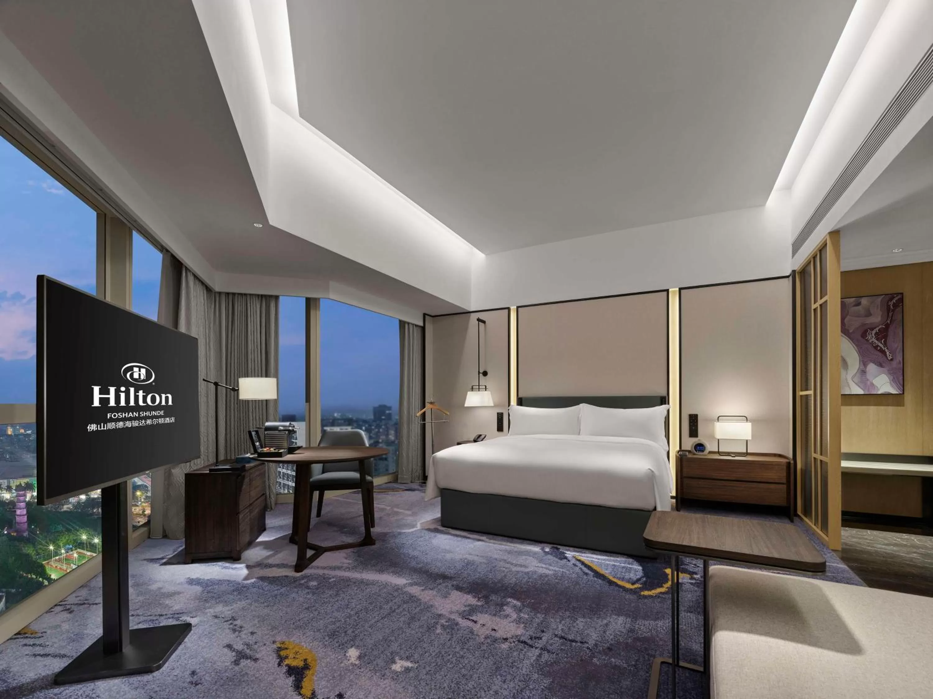 Bedroom, Bed in Hilton Foshan Shunde