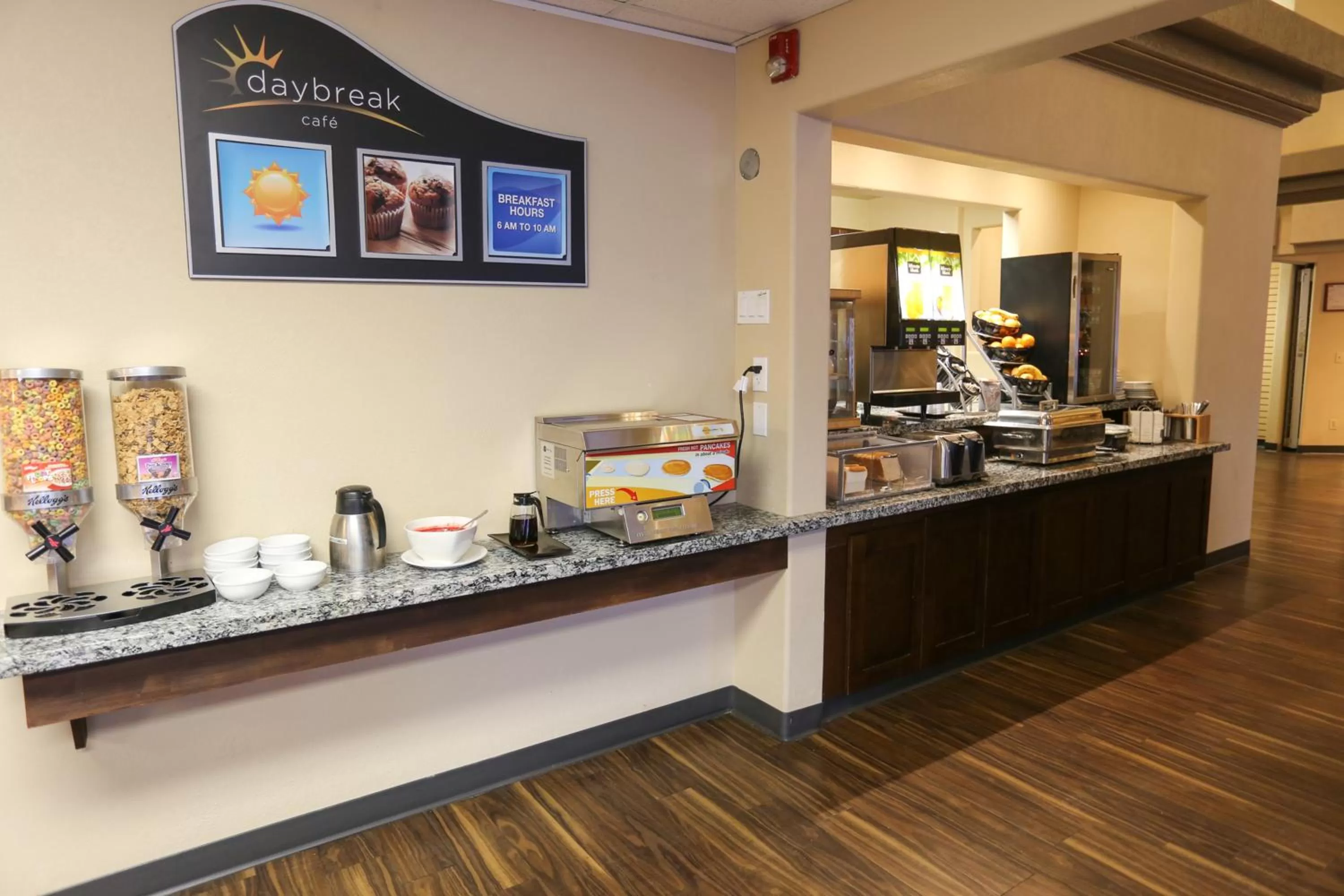Continental breakfast in Days Inn by Wyndham Calgary Airport