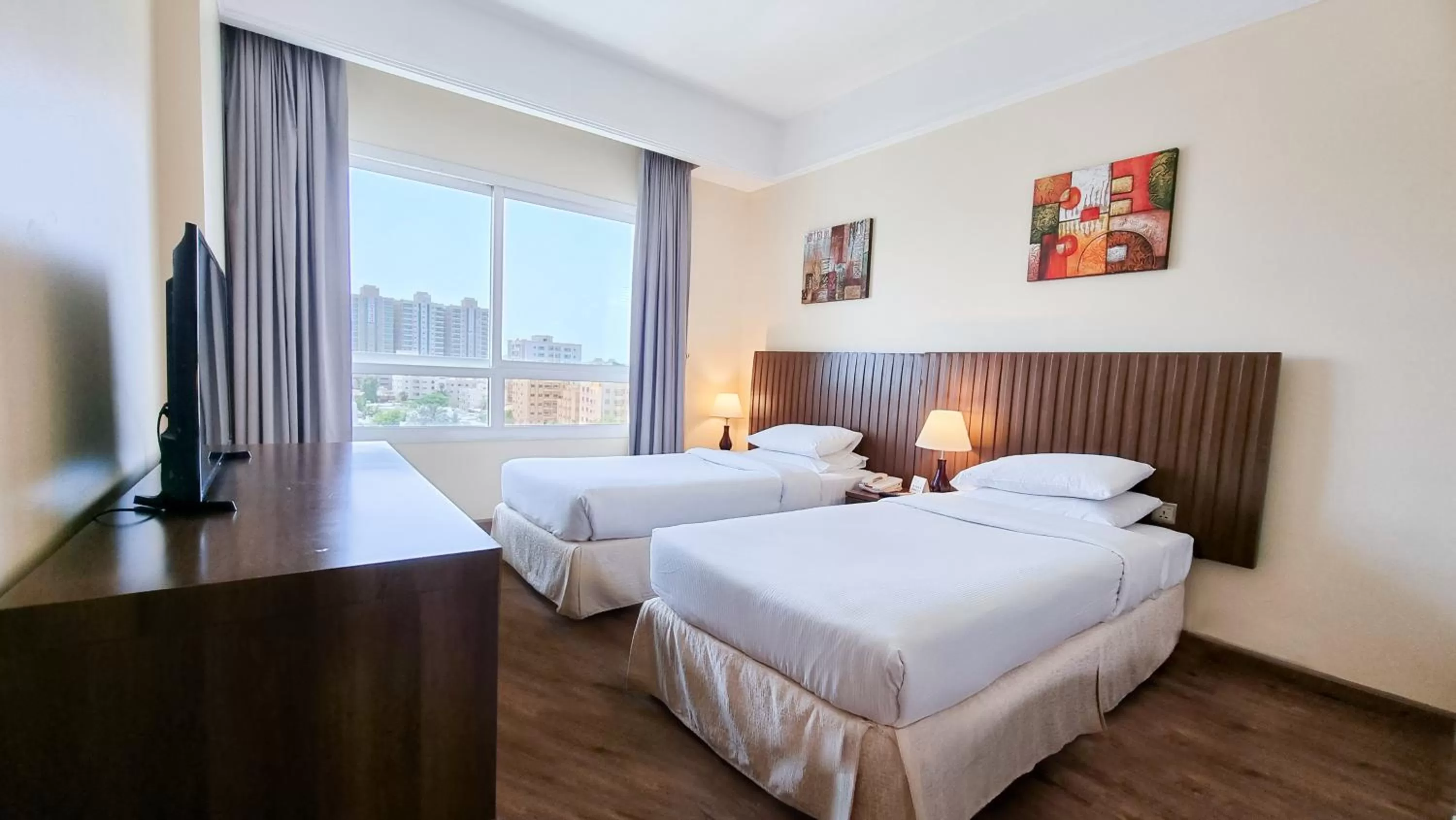 Bedroom, Bed in Ramada by Wyndham Beach Hotel Ajman