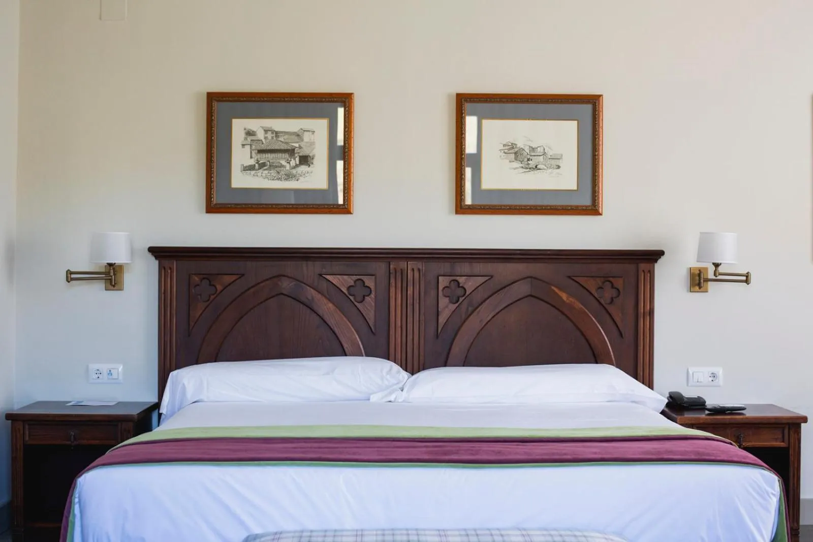 Decorative detail, Bed in Parador de Cangas de Onís
