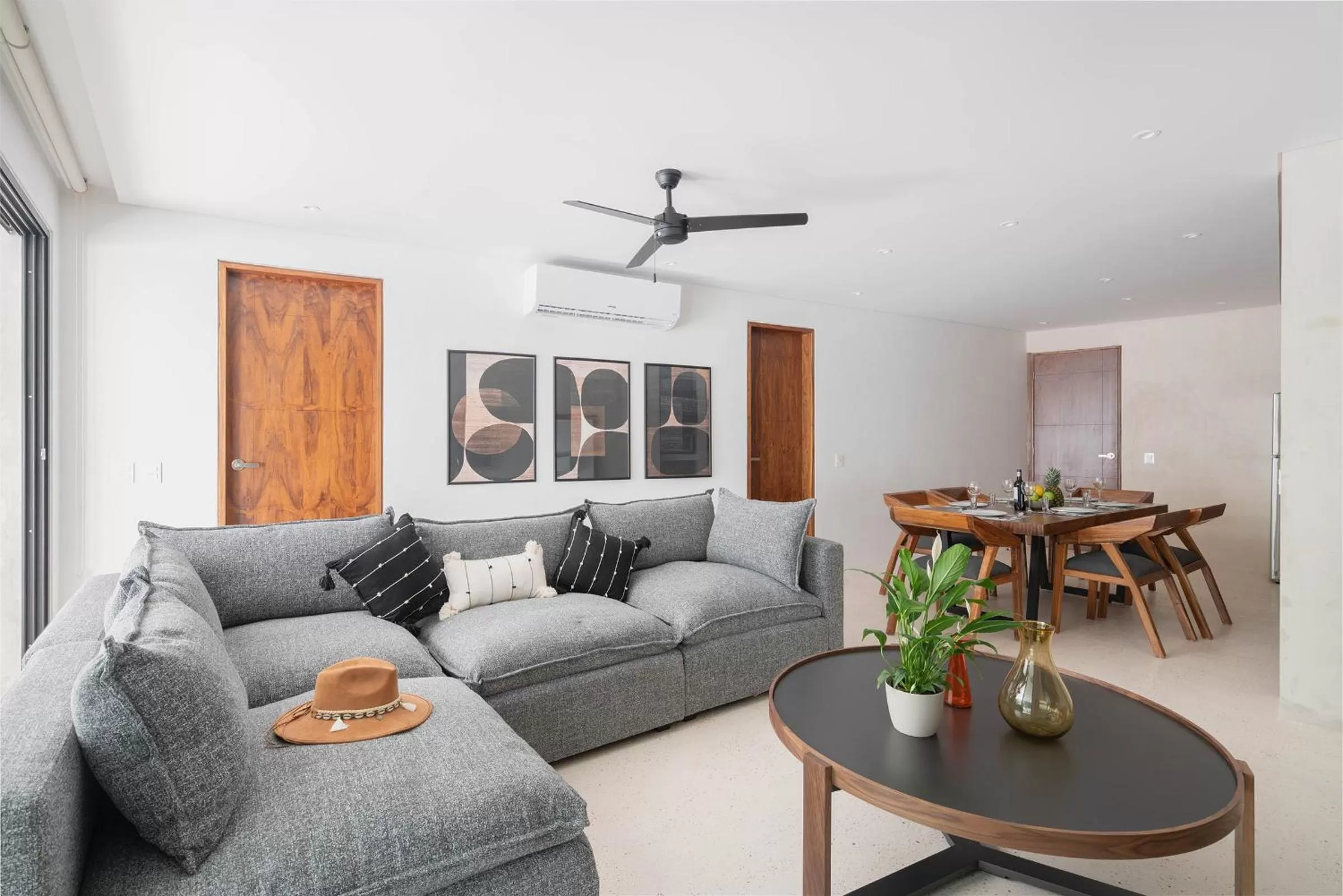 Living room in Suites at TreeTops Tulum