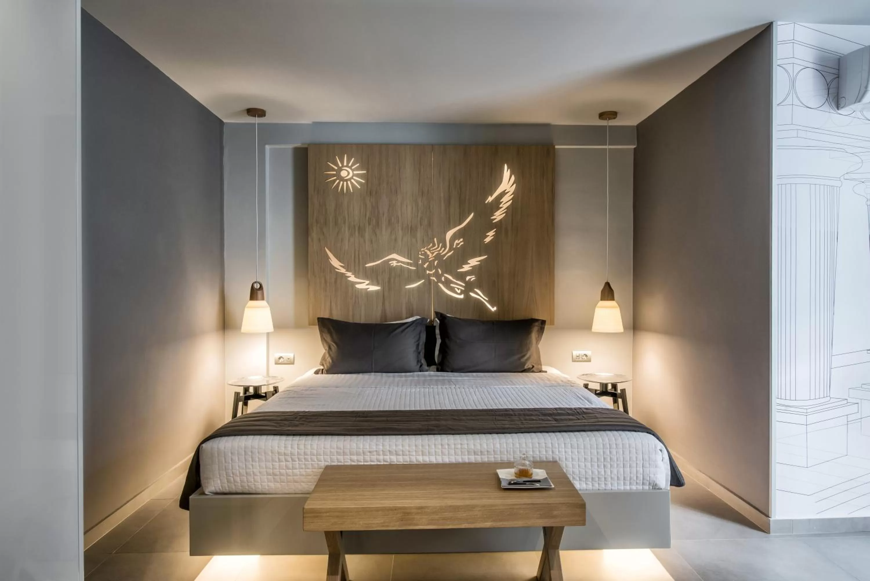 Bed in Lavris City Suites