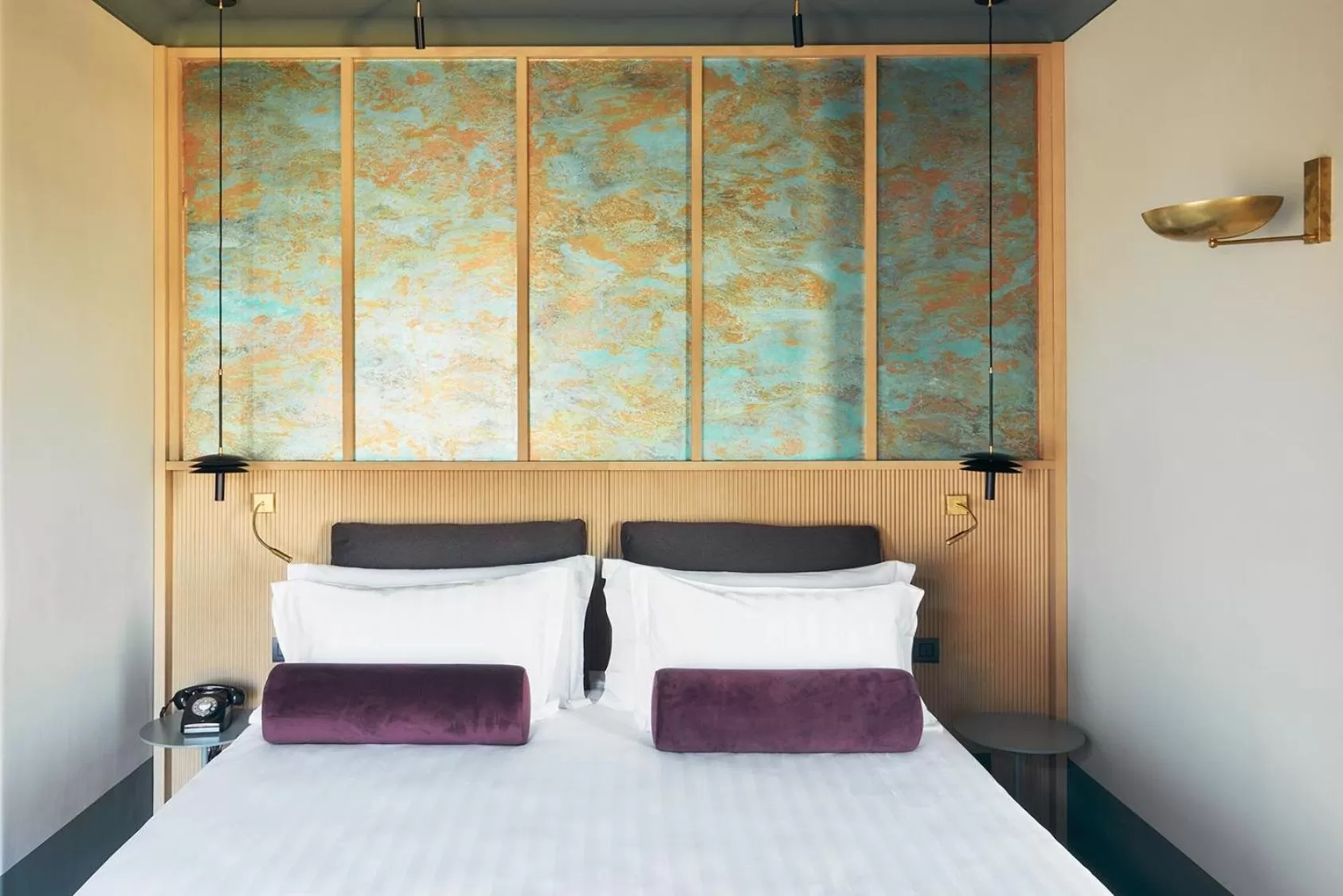 Bed in Palazzo Velabro, a Member of Design Hotels