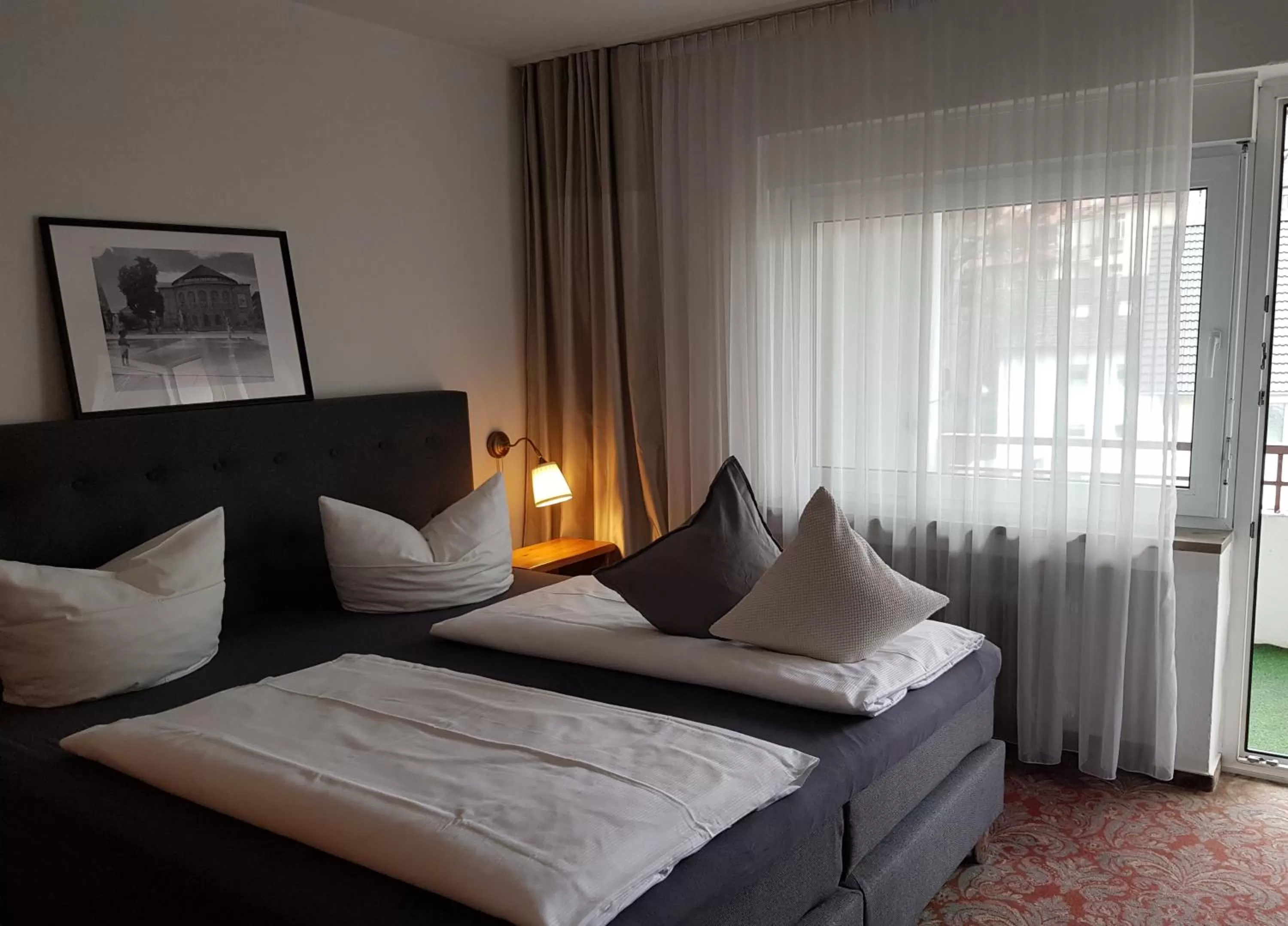 Photo of the whole room, Bed in Apart Hotel Freiburg