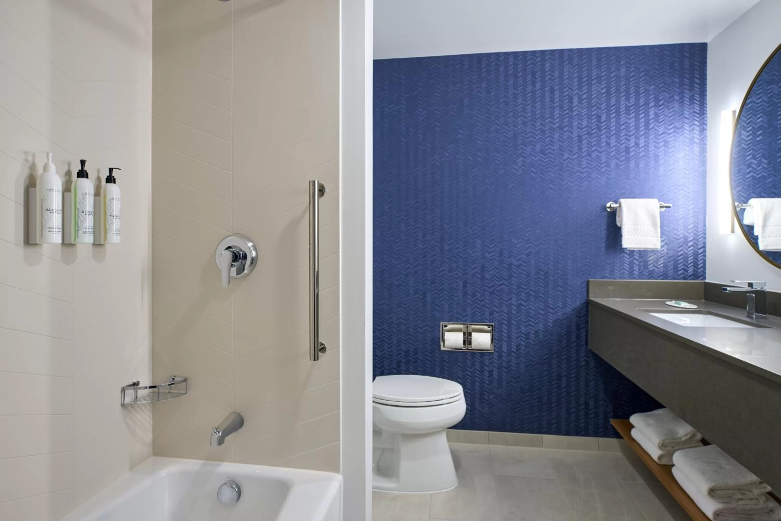 Shower in Fairfield Inn and Suites by Marriott Winchester