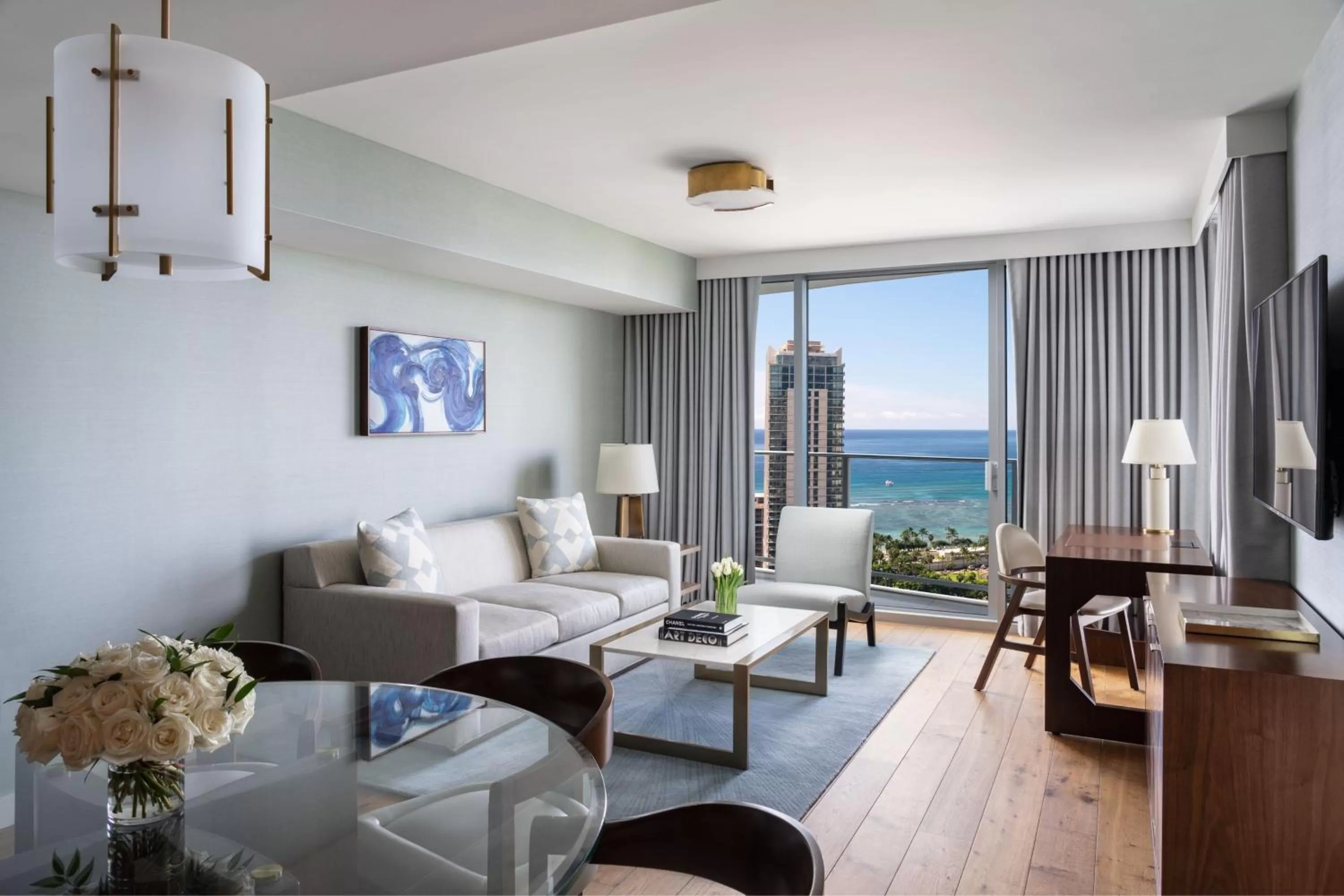 Grand Three-Bedroom Suite with Ocean View in The Ritz-Carlton Residences, Waikiki Beach Hotel