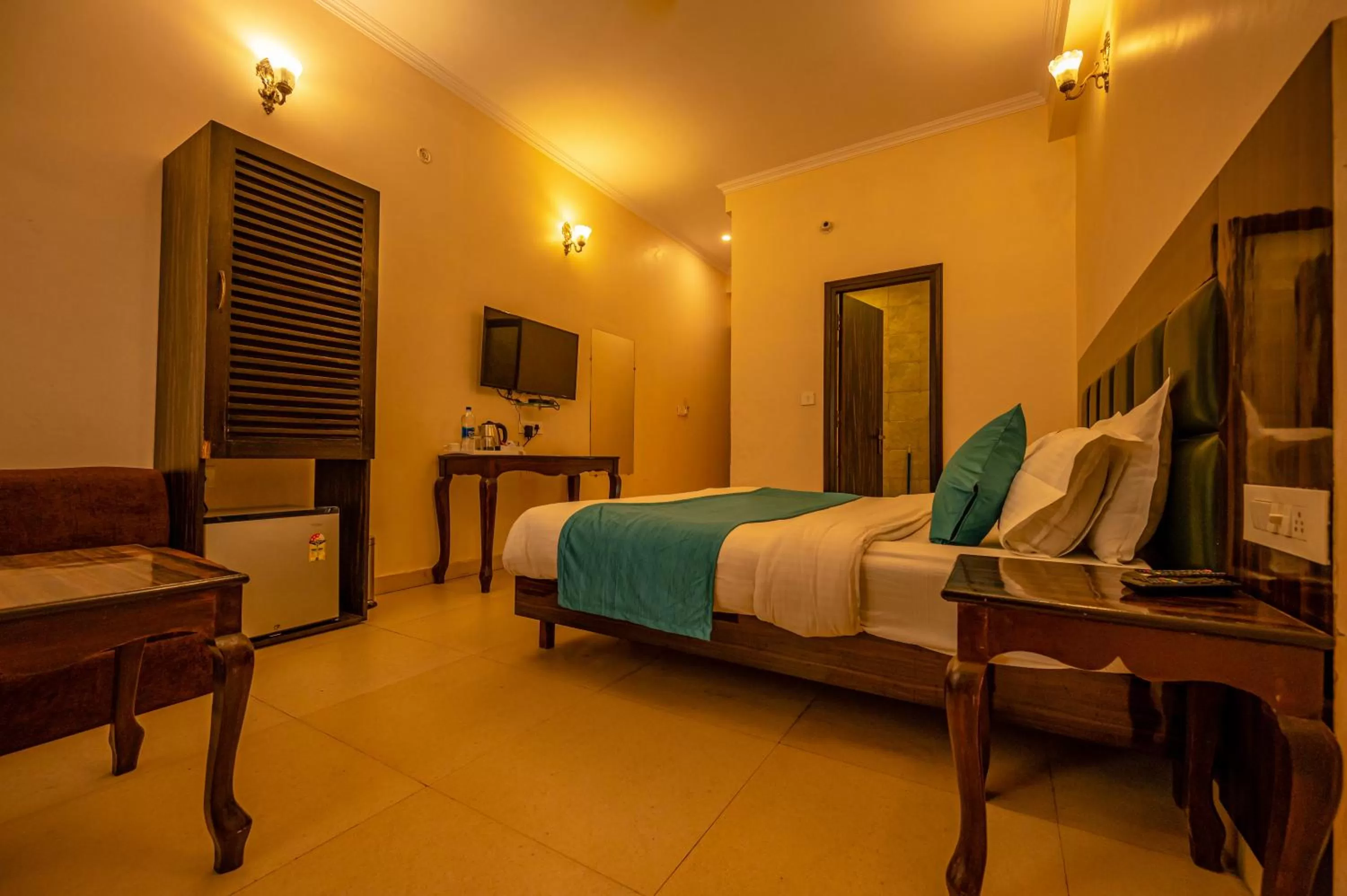 Photo of the whole room, Bed in Hotel Rishikesh Grand by Kool Stays