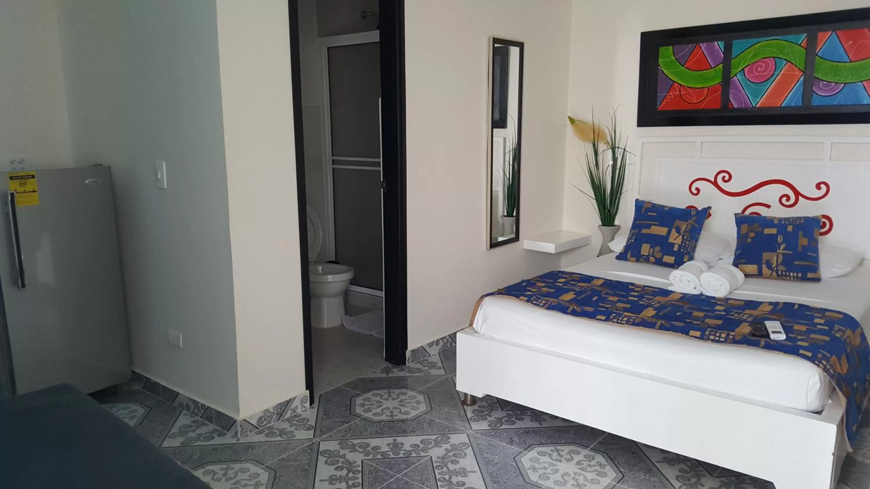 Bed in Caribbean Island Hotel Piso 2