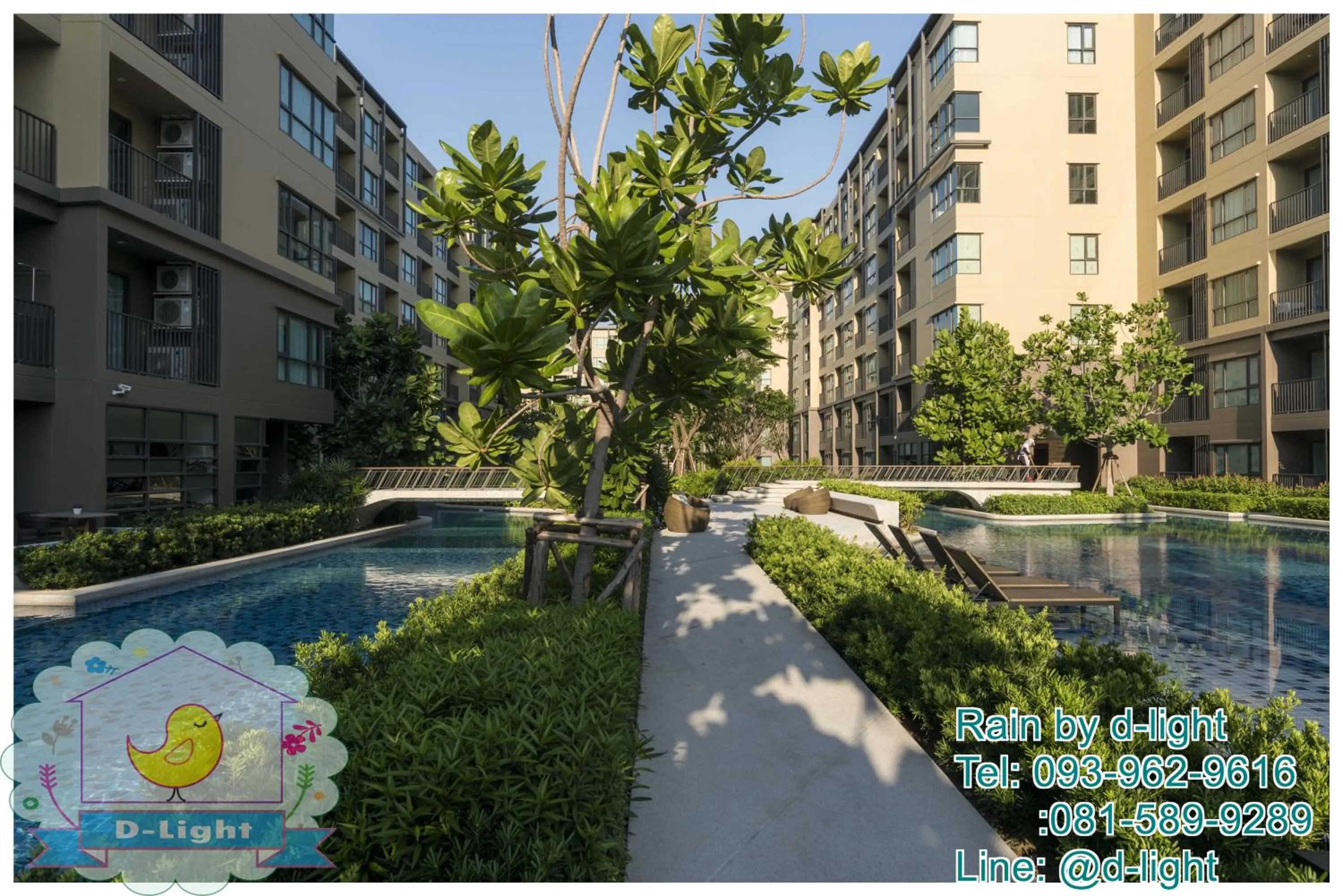 Swimming pool in Rain Cha-am Hua Hin by D-light