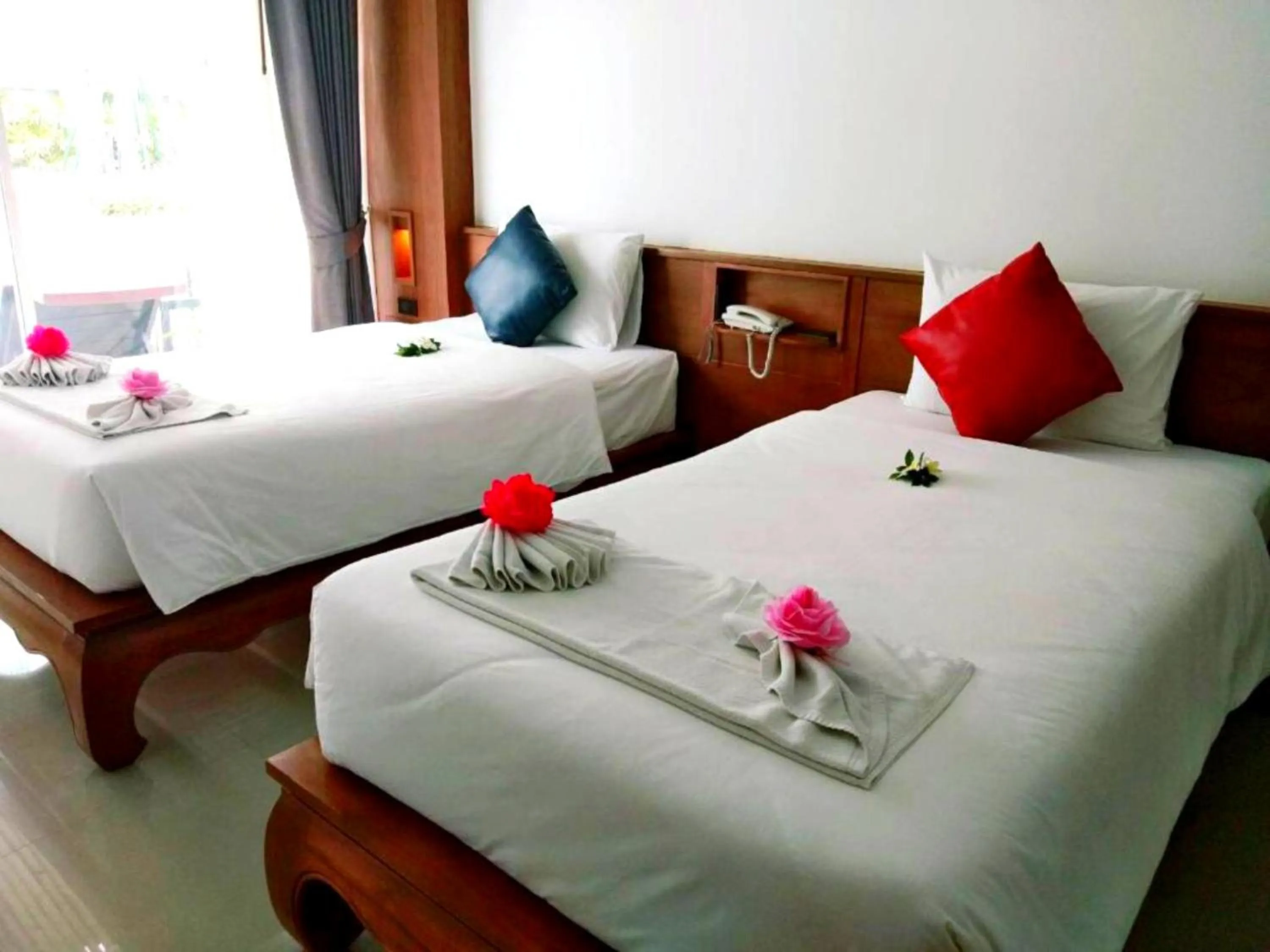 Bedroom, Bed in The Samui Beach Resort