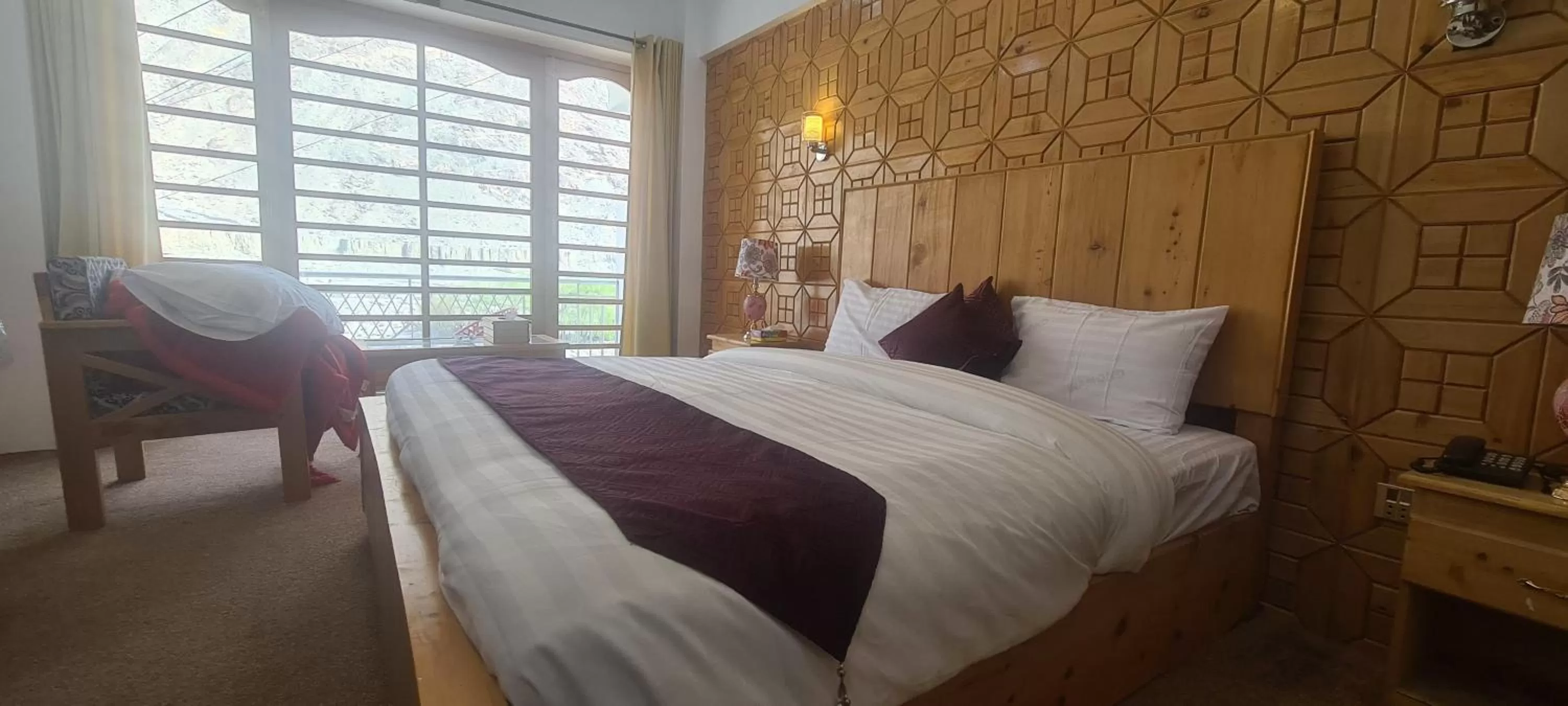 Bedroom in Indus Lodges Gilgit