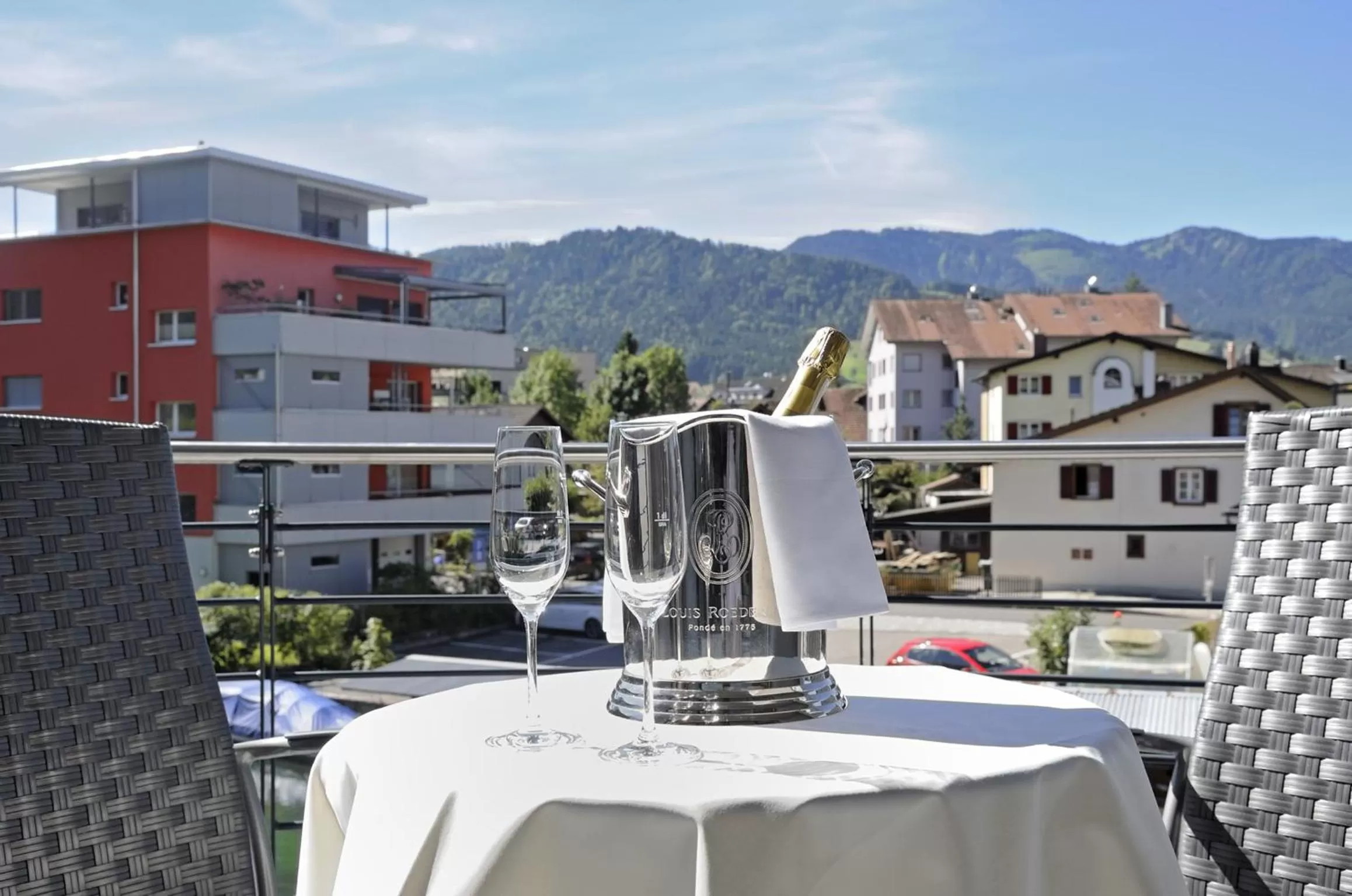 Balcony/Terrace in SeminarHotel am Ägerisee