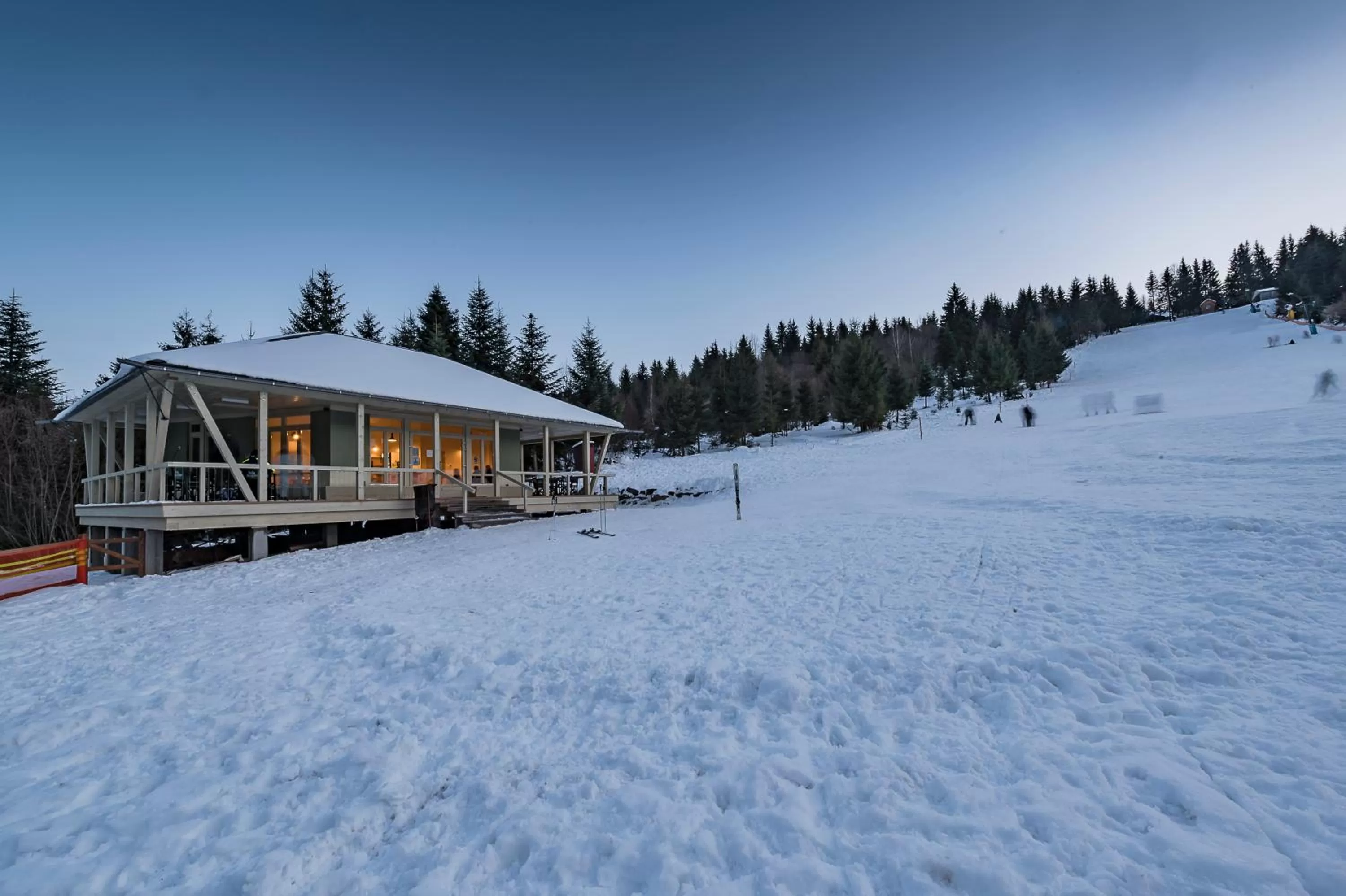 Skiing, Winter in Mountain-Rest Pension