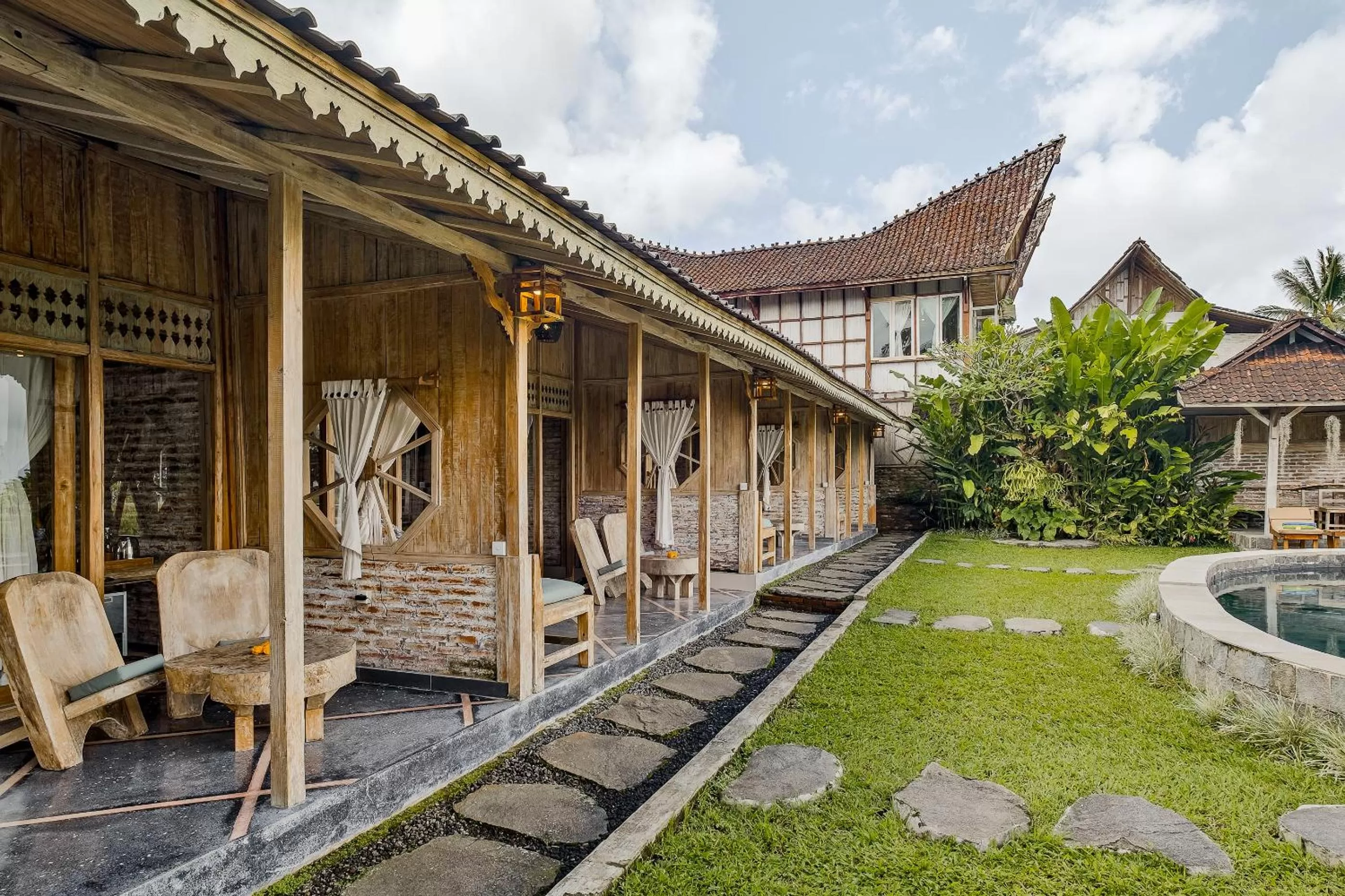 Property building in Joglo Organik Guesthouse