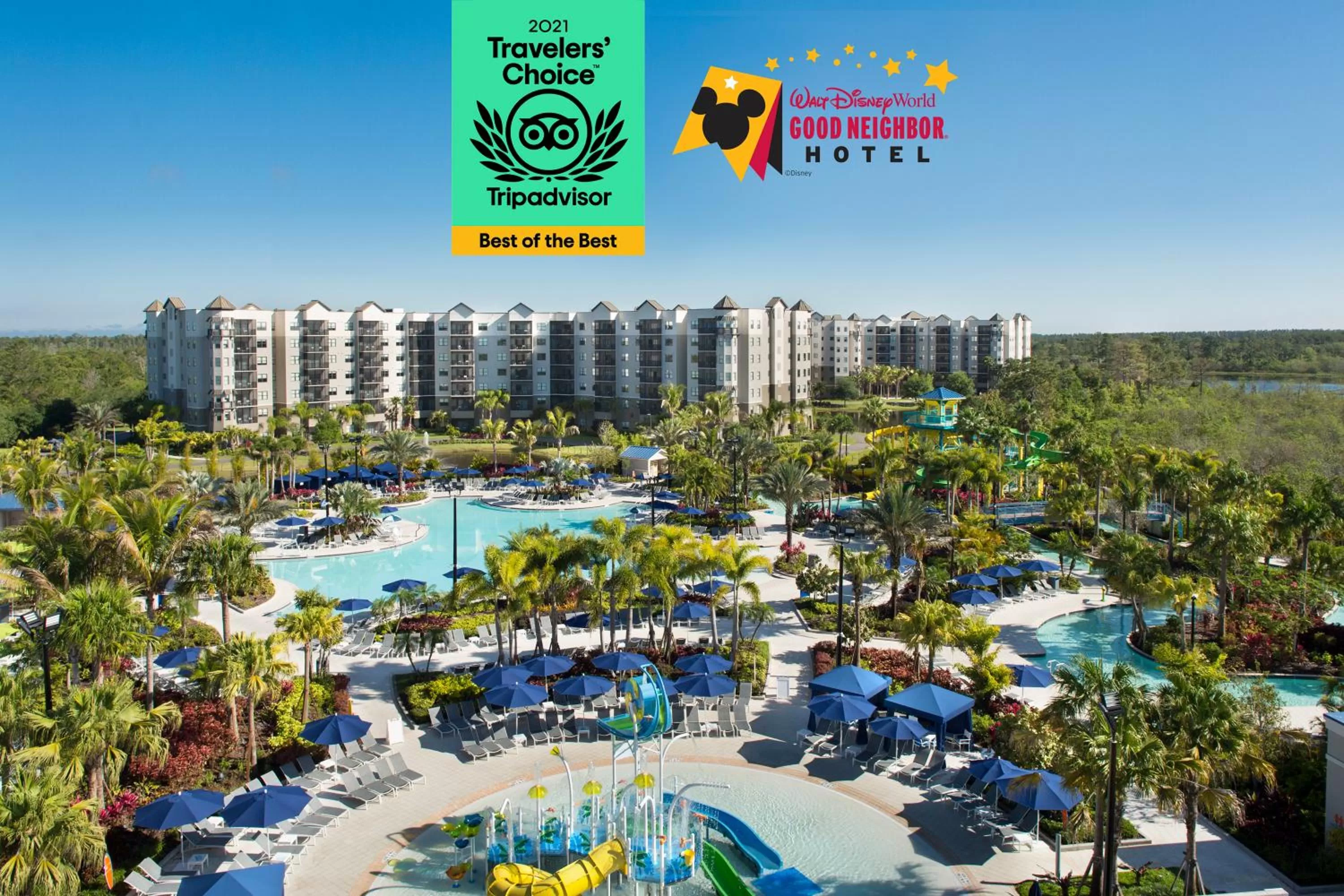 Property building in The Grove Resort & Water Park Orlando