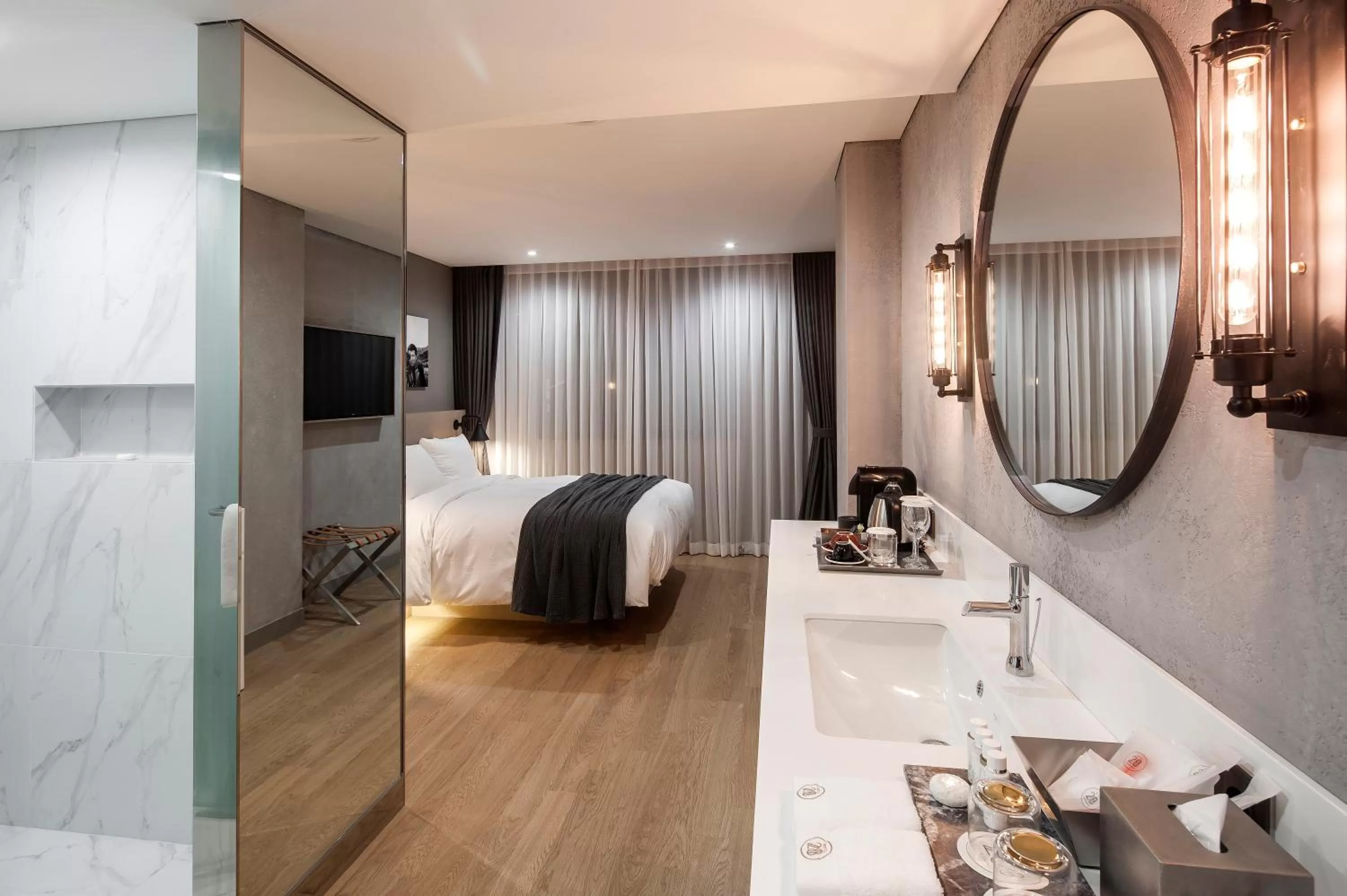 Coffee/tea facilities, Bed in Hotel28 Myeongdong