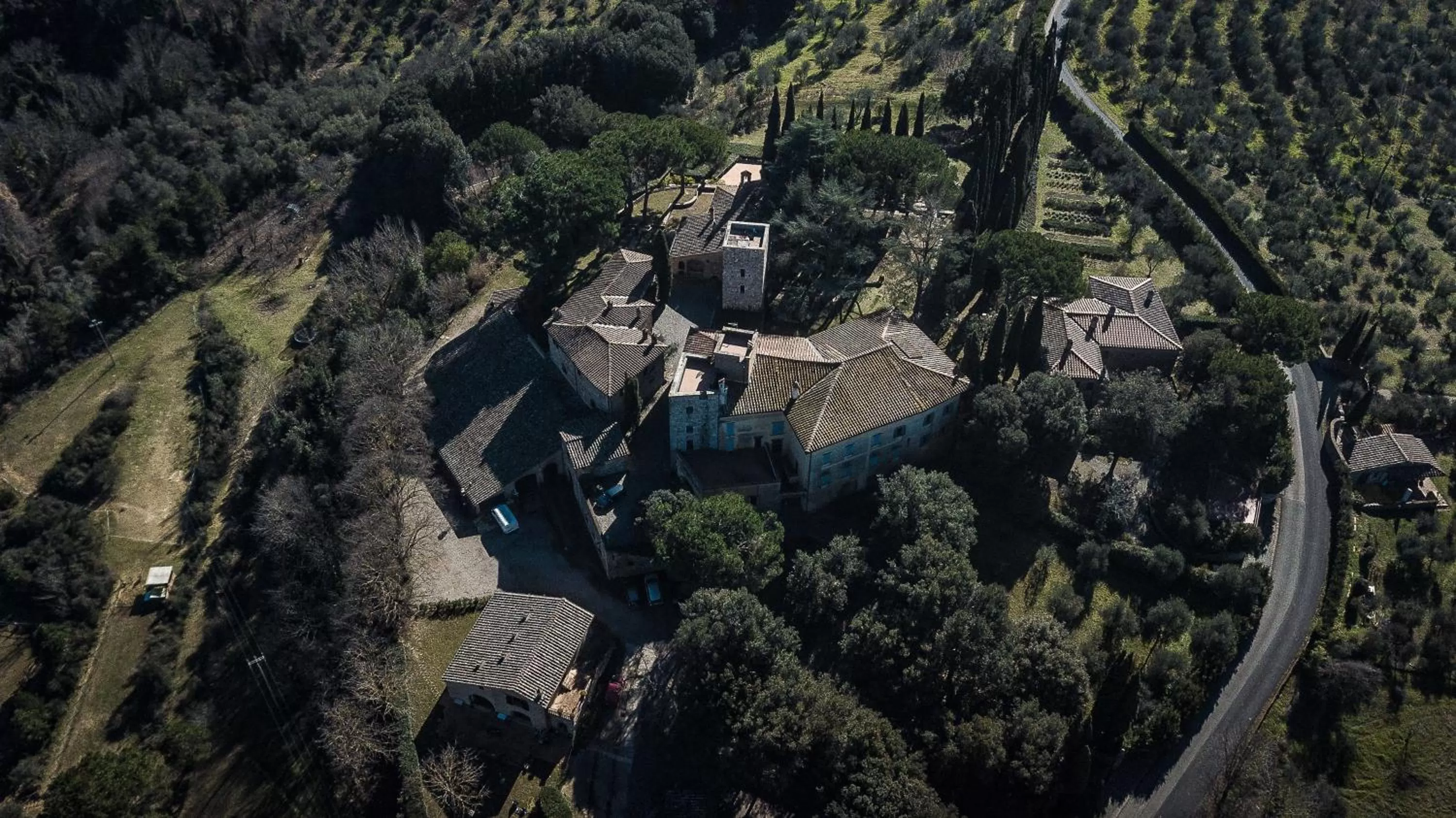 Bird's eye view in Borgo La Torre alle Tolfe