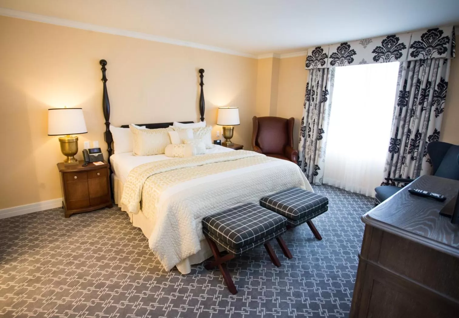 Bed in The Atherton Hotel at OSU