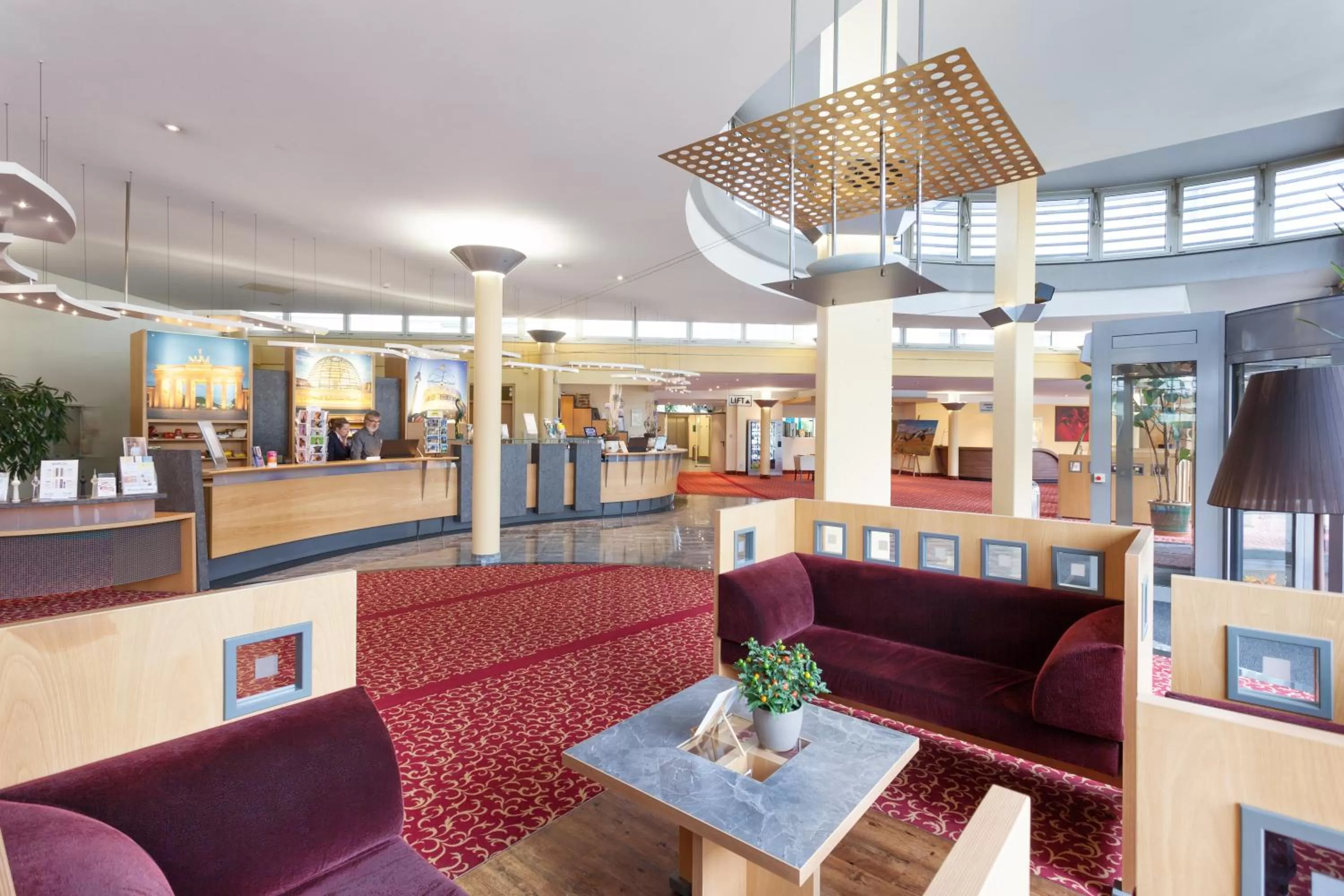 Lobby or reception in ABACUS Tierpark Hotel