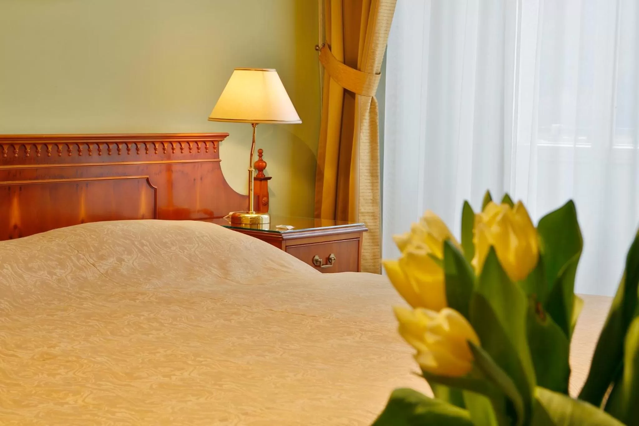 Bed in Hotel Kolonada