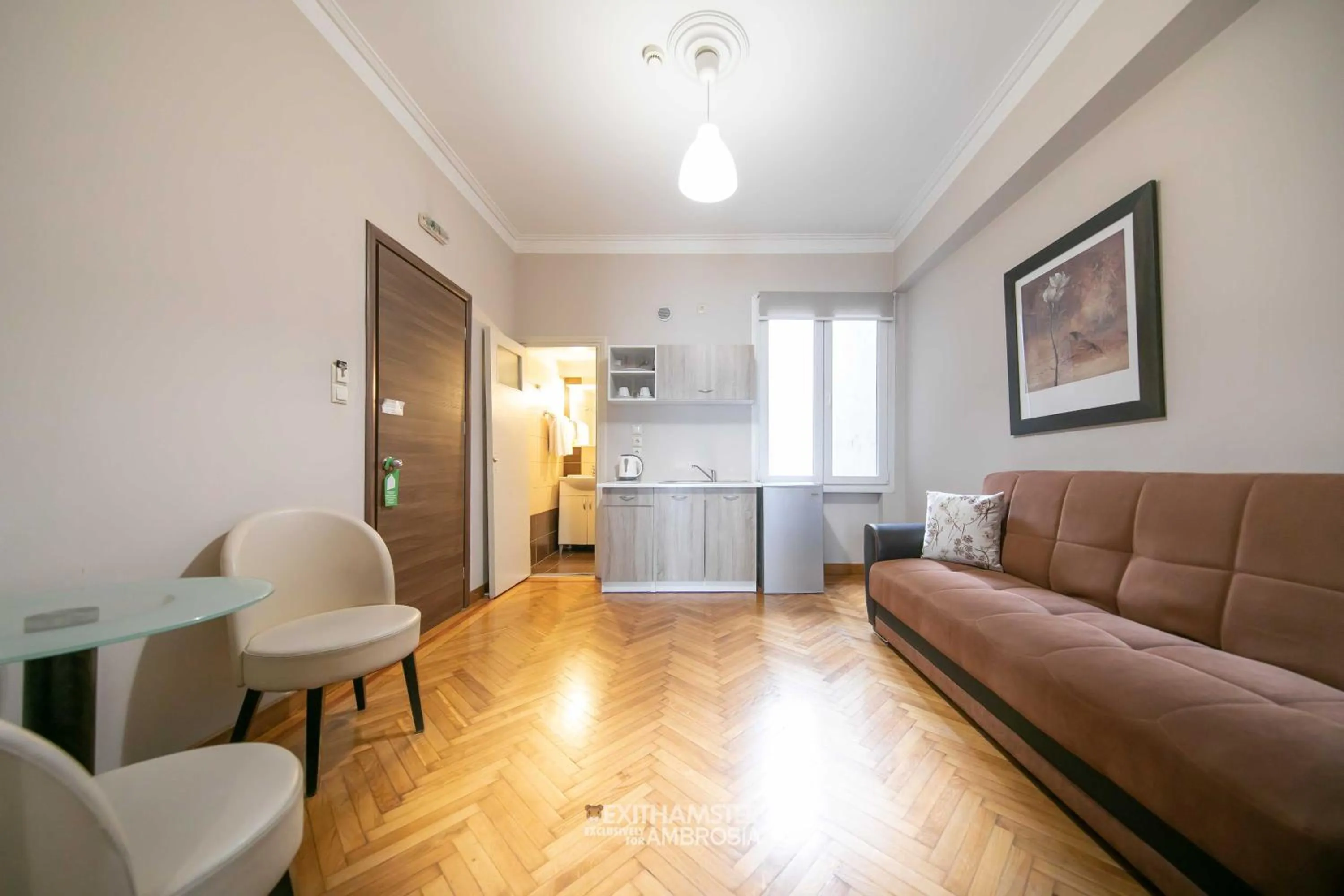 Seating area in Ambrosia Suites