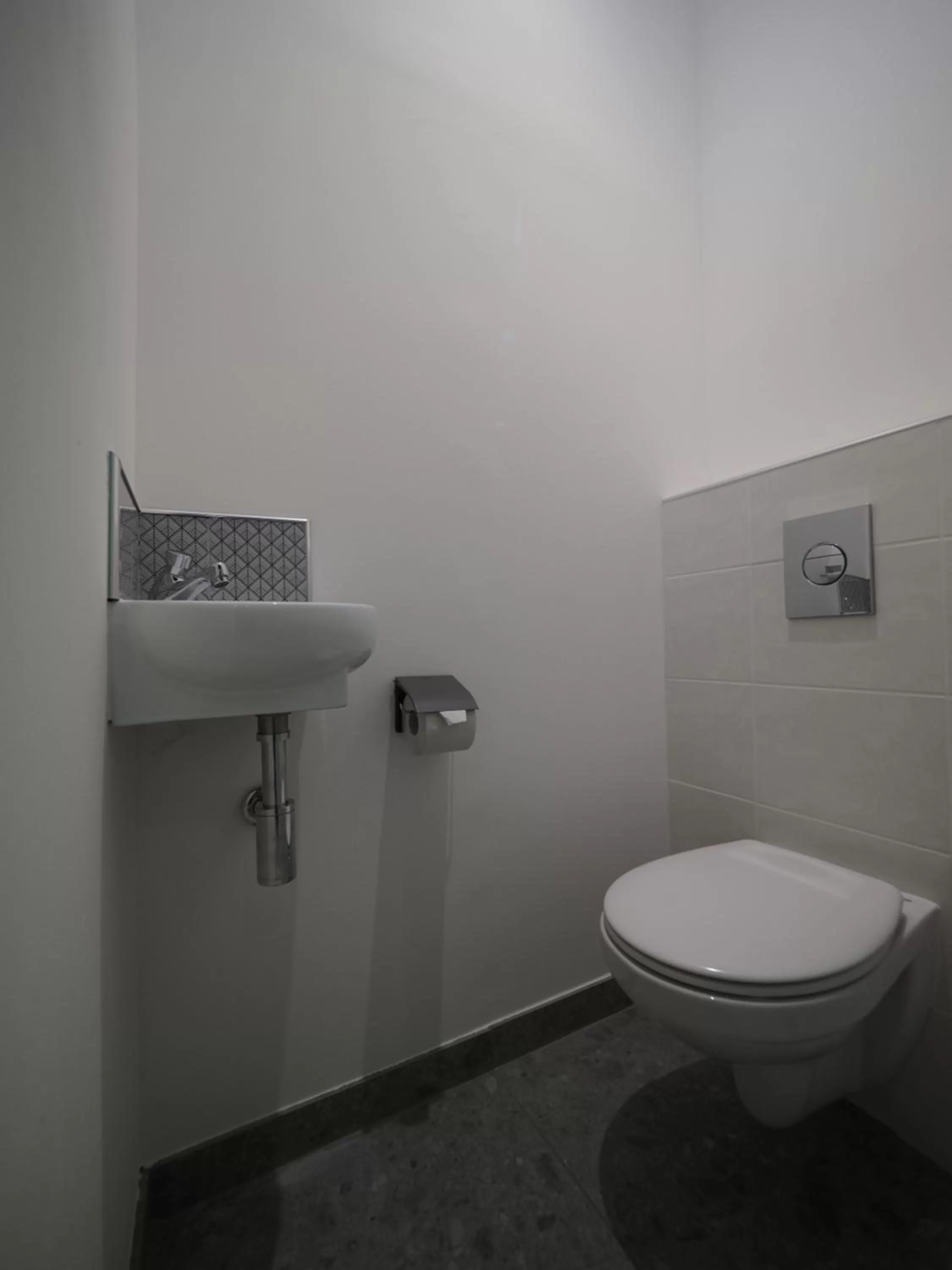 Toilet in Hôtel Le Biarritz - Vichy