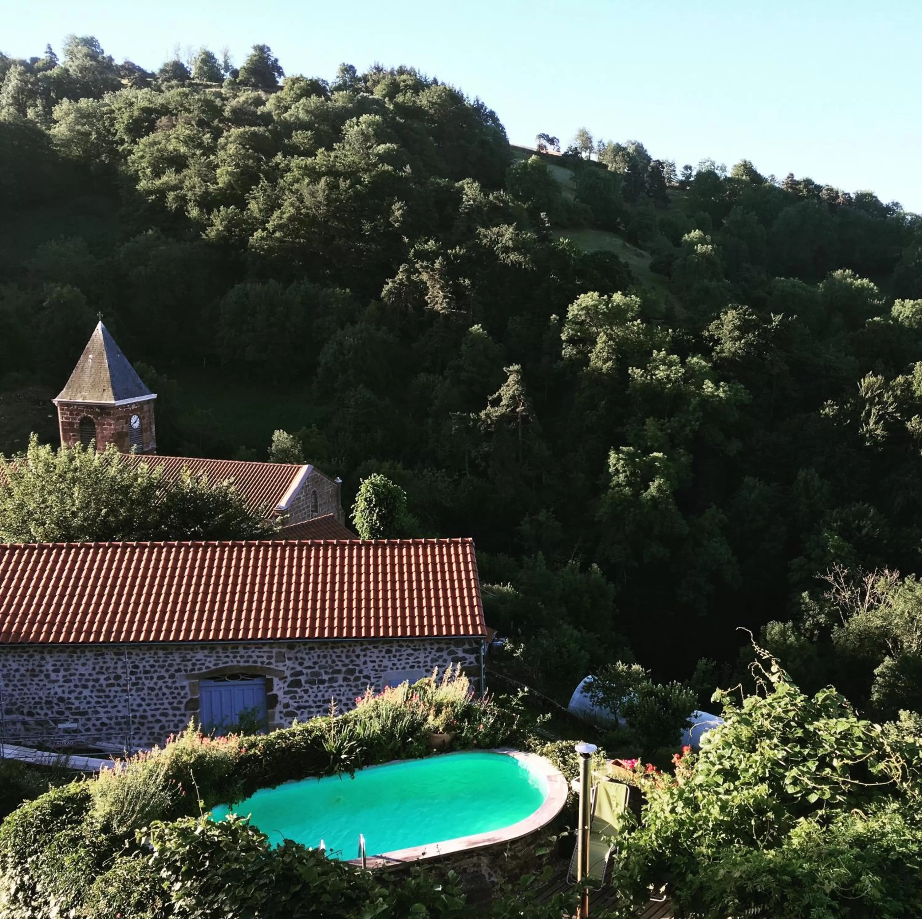 Summer, Pool View in Art et Création