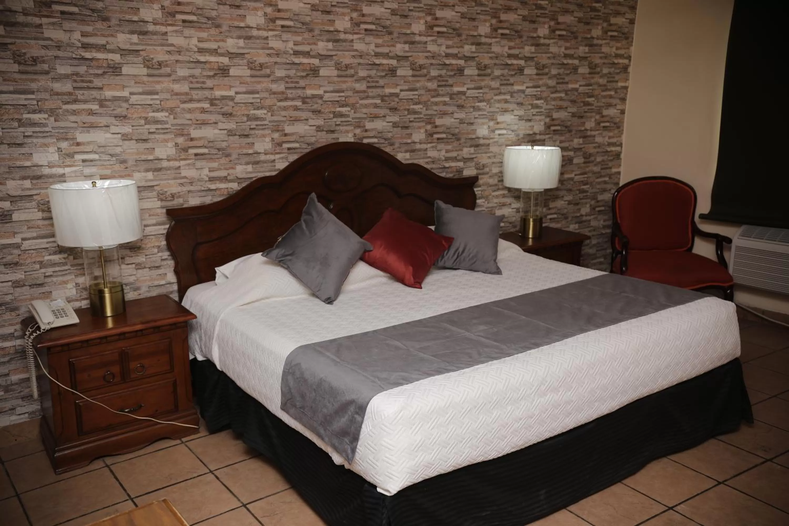 Bed in Hotel Posada Santa Fe Sabinas