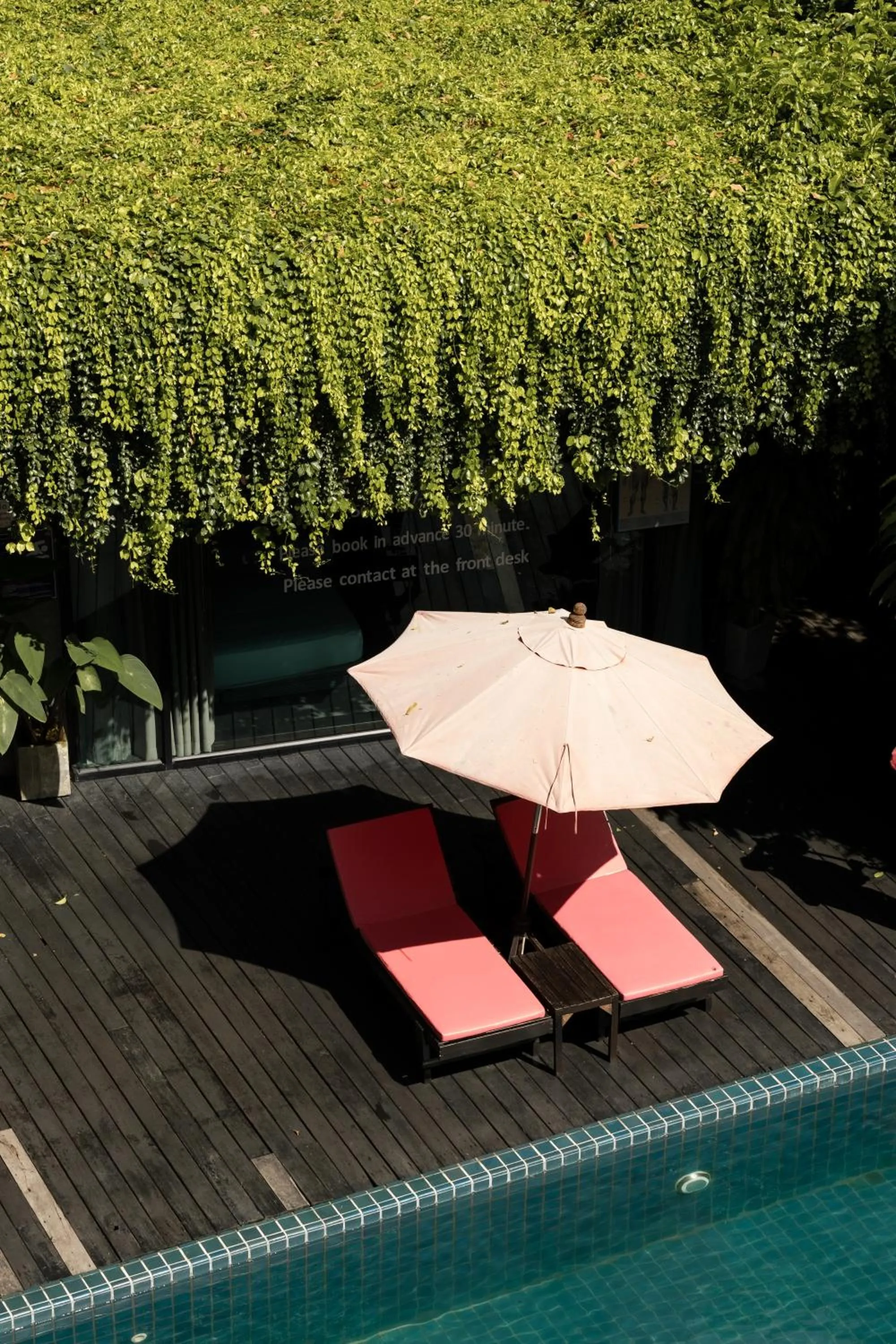 sunbed in Kireethara Boutique Resort