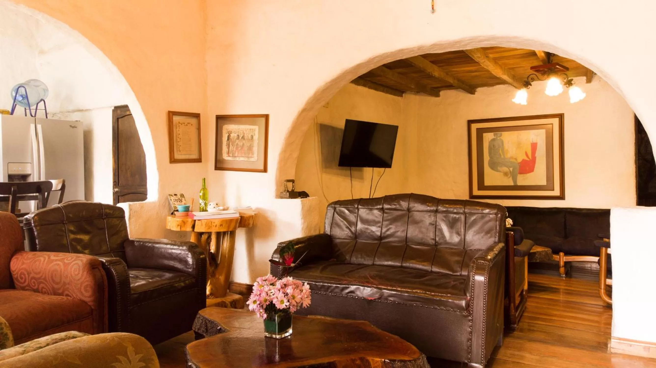 Communal lounge/ TV room, Seating Area in Finca Campestre La Adelita B&B