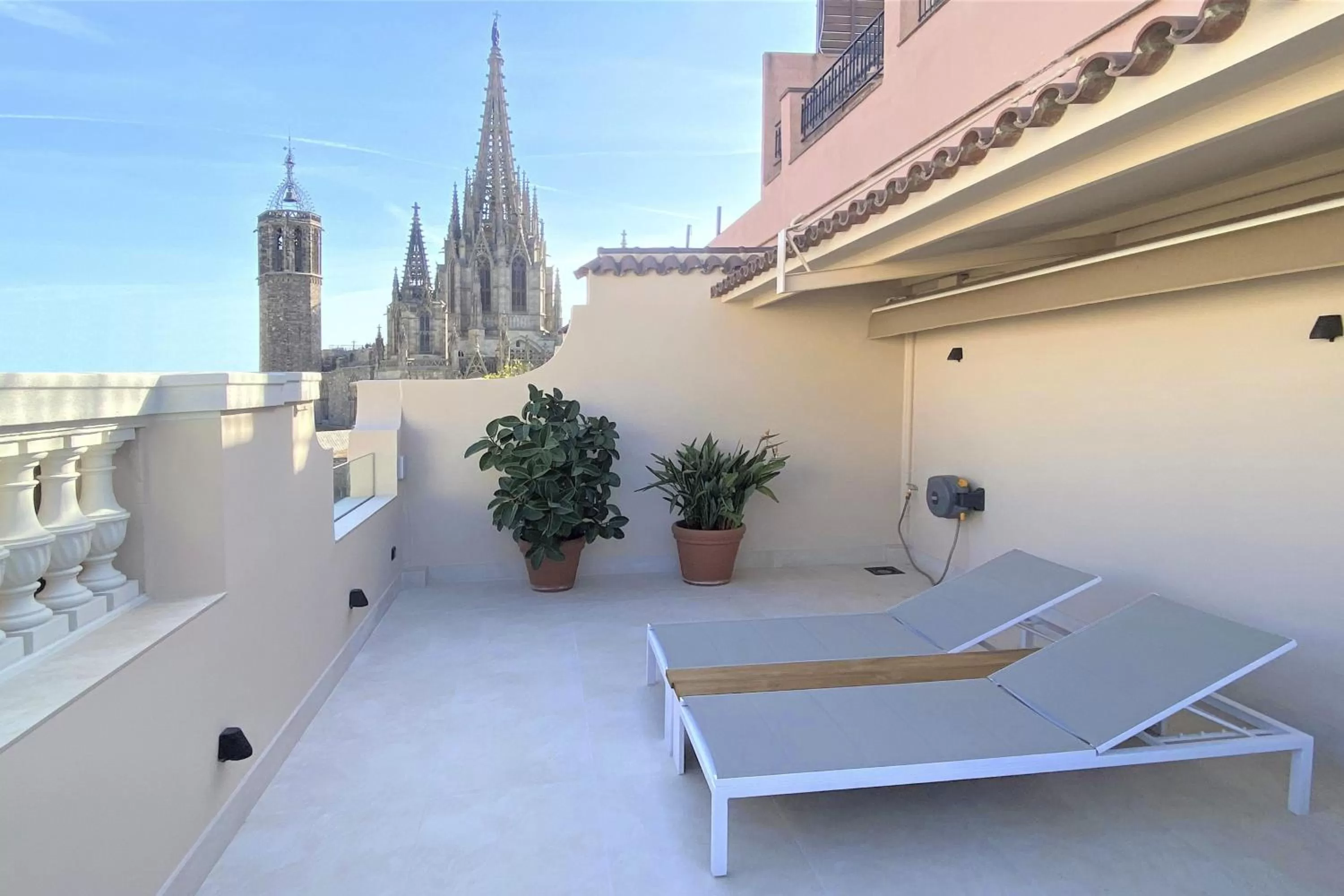 Balcony/Terrace in Colón Hotel Barcelona