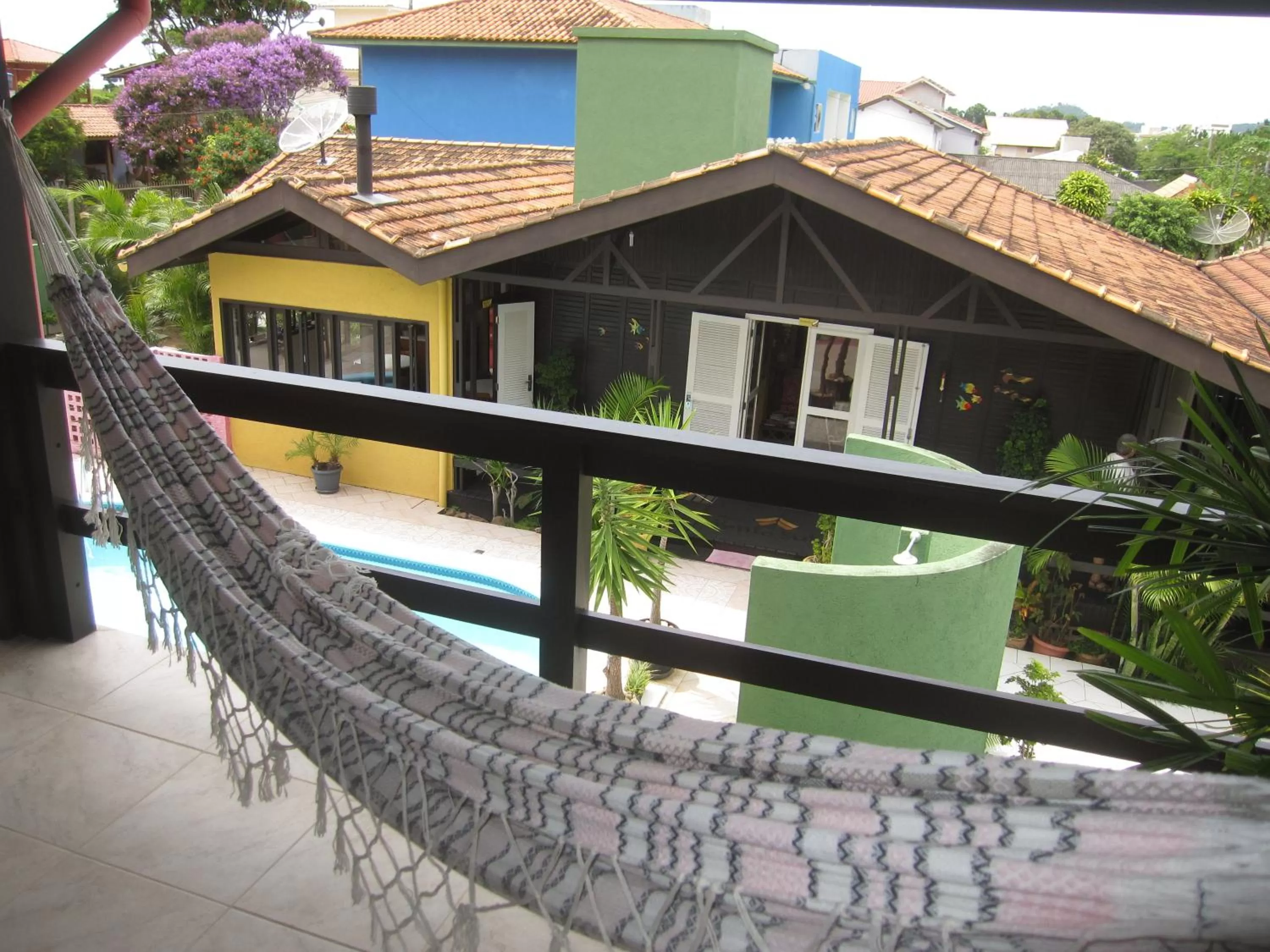 Balcony/Terrace, Pool View in Pousada Vento Sul