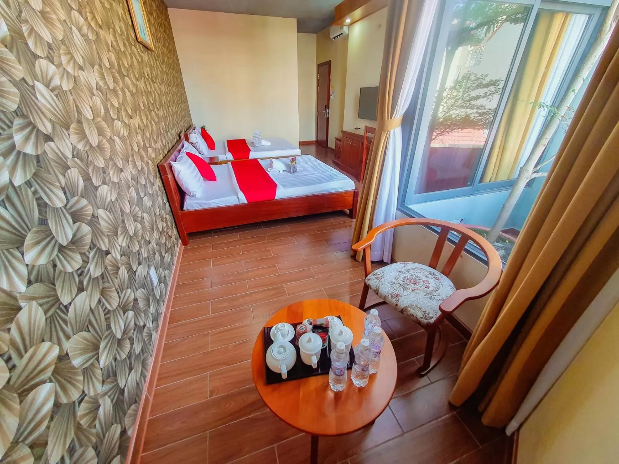 Bed in LEHA Saigon Hotel Airport