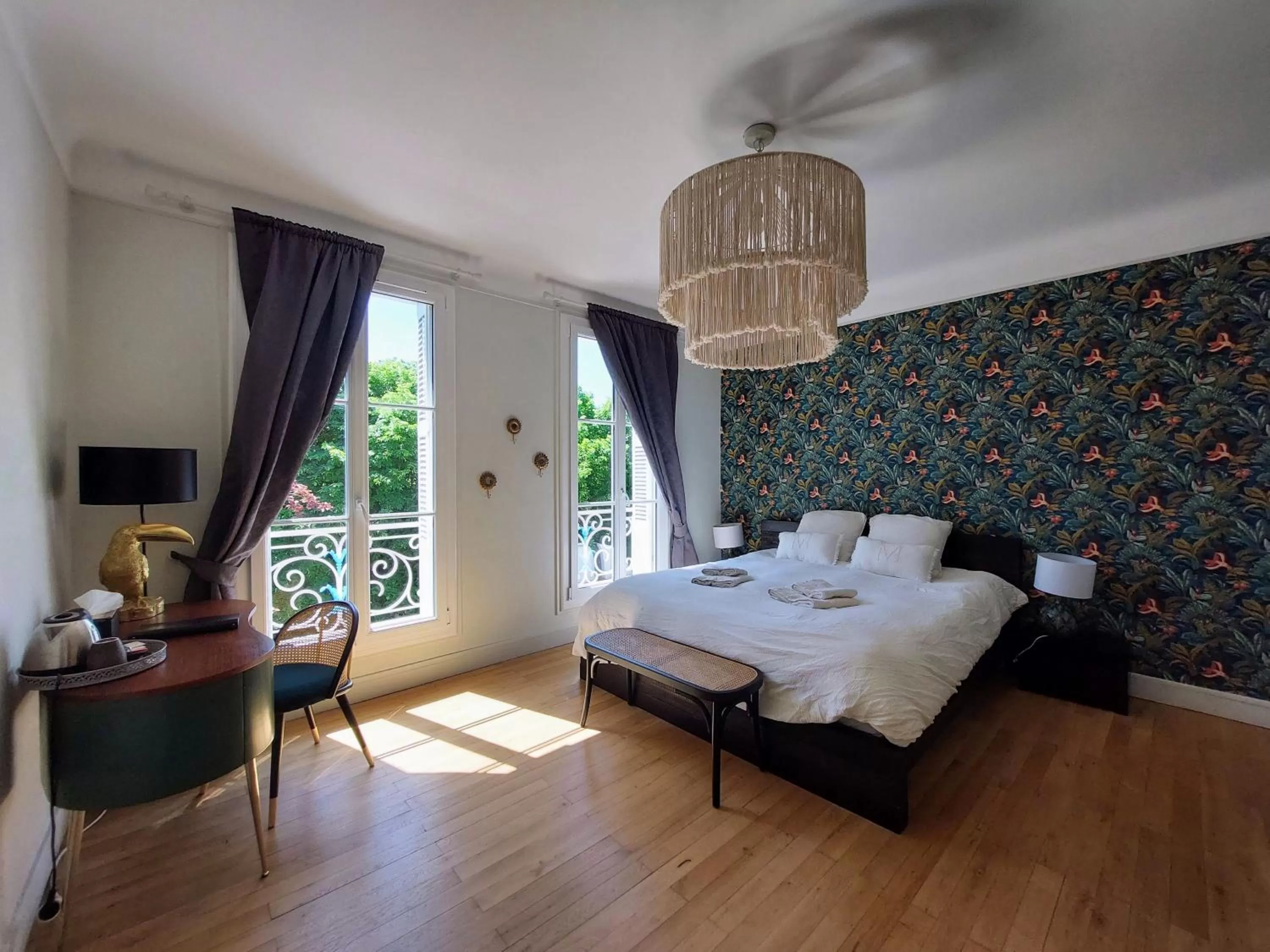 Photo of the whole room, Bed in La Maucannière