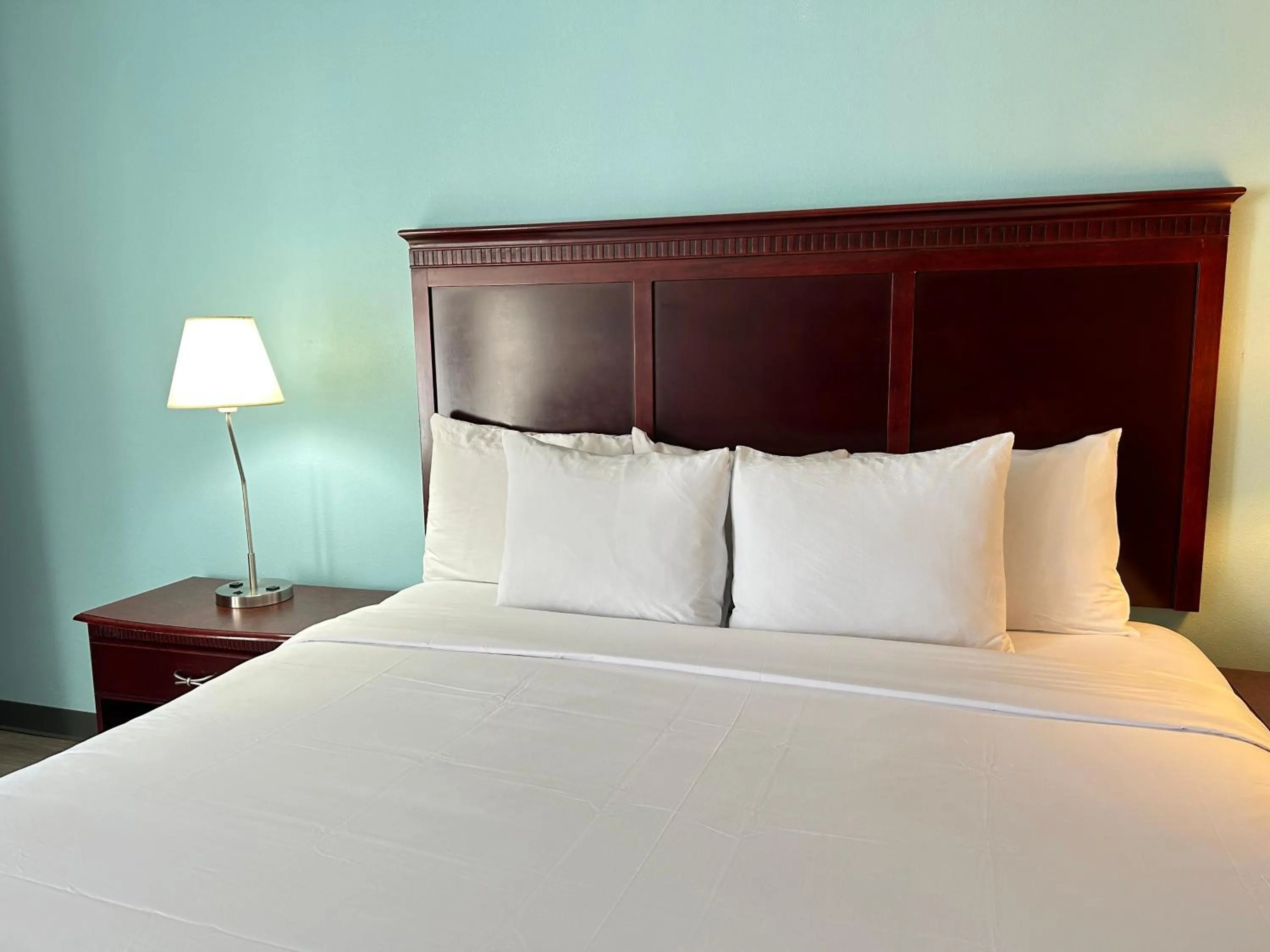 Bed in Clarion Inn & Suites Grand Rapids Airport