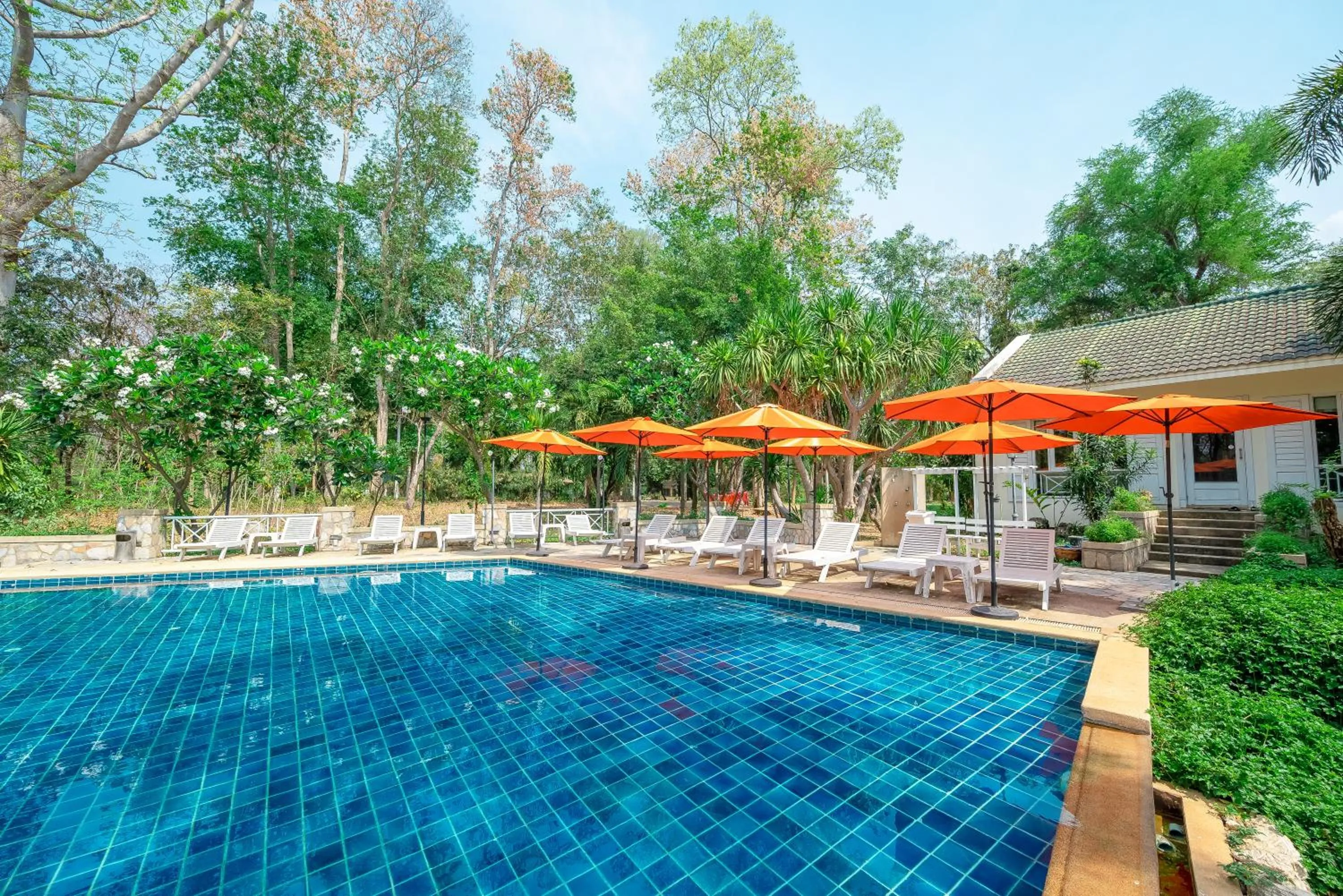 Swimming pool in Comsaed River Kwai Resort