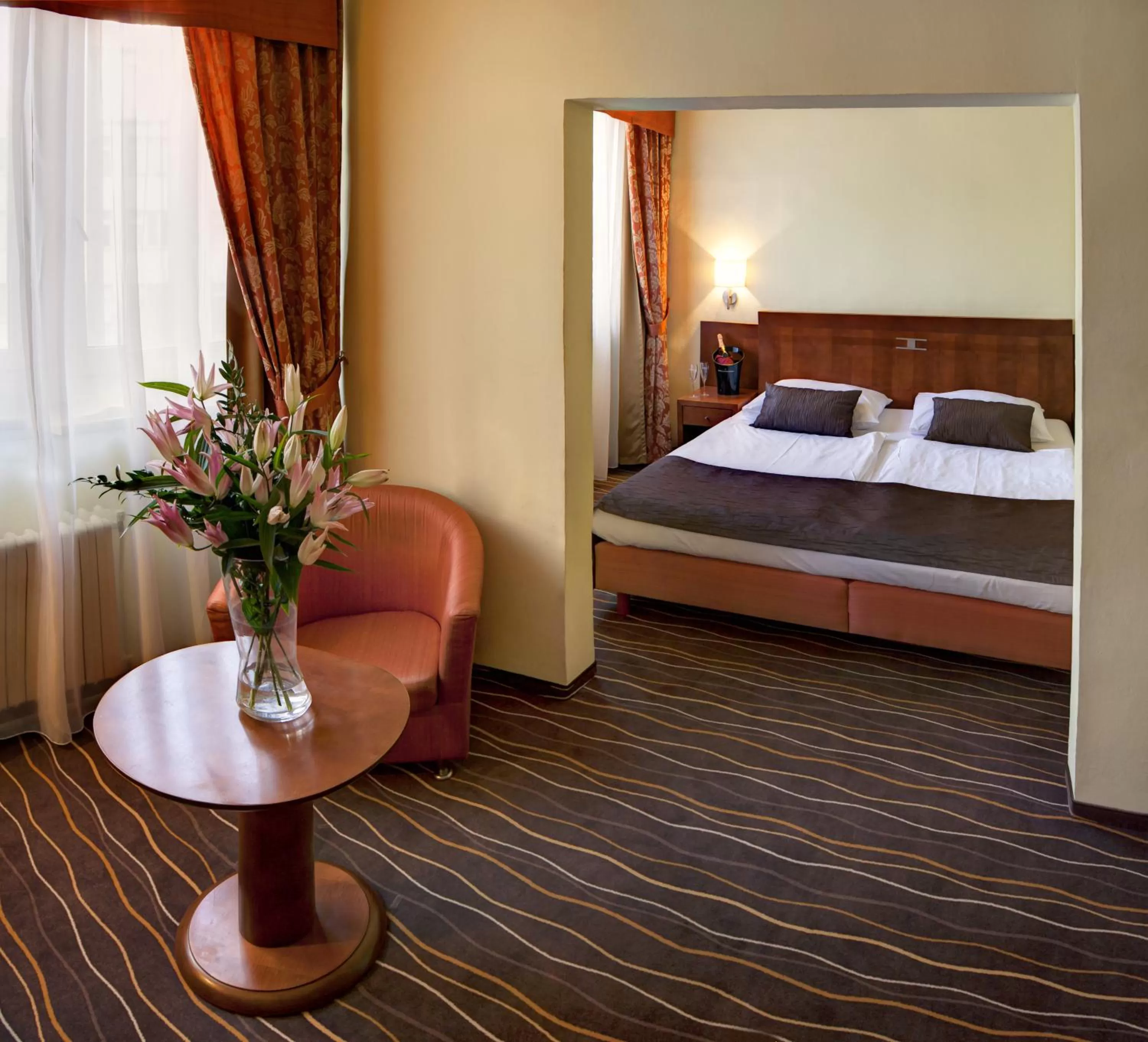 Bed in Luxury Family Hotel Bílá Labuť