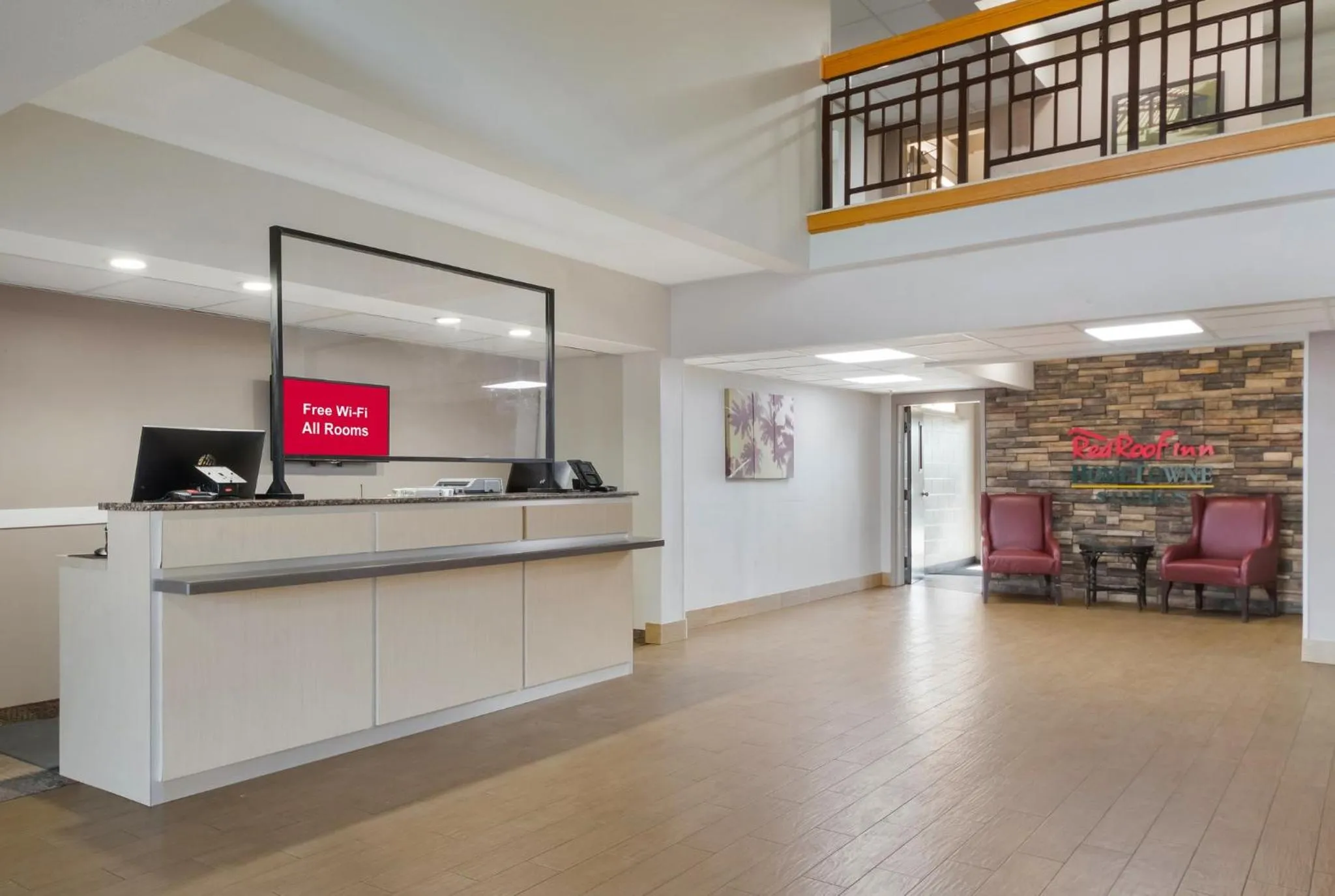 Lobby or reception in HomeTowne Studios by Red Roof San Antonio - SeaWorld Northwest