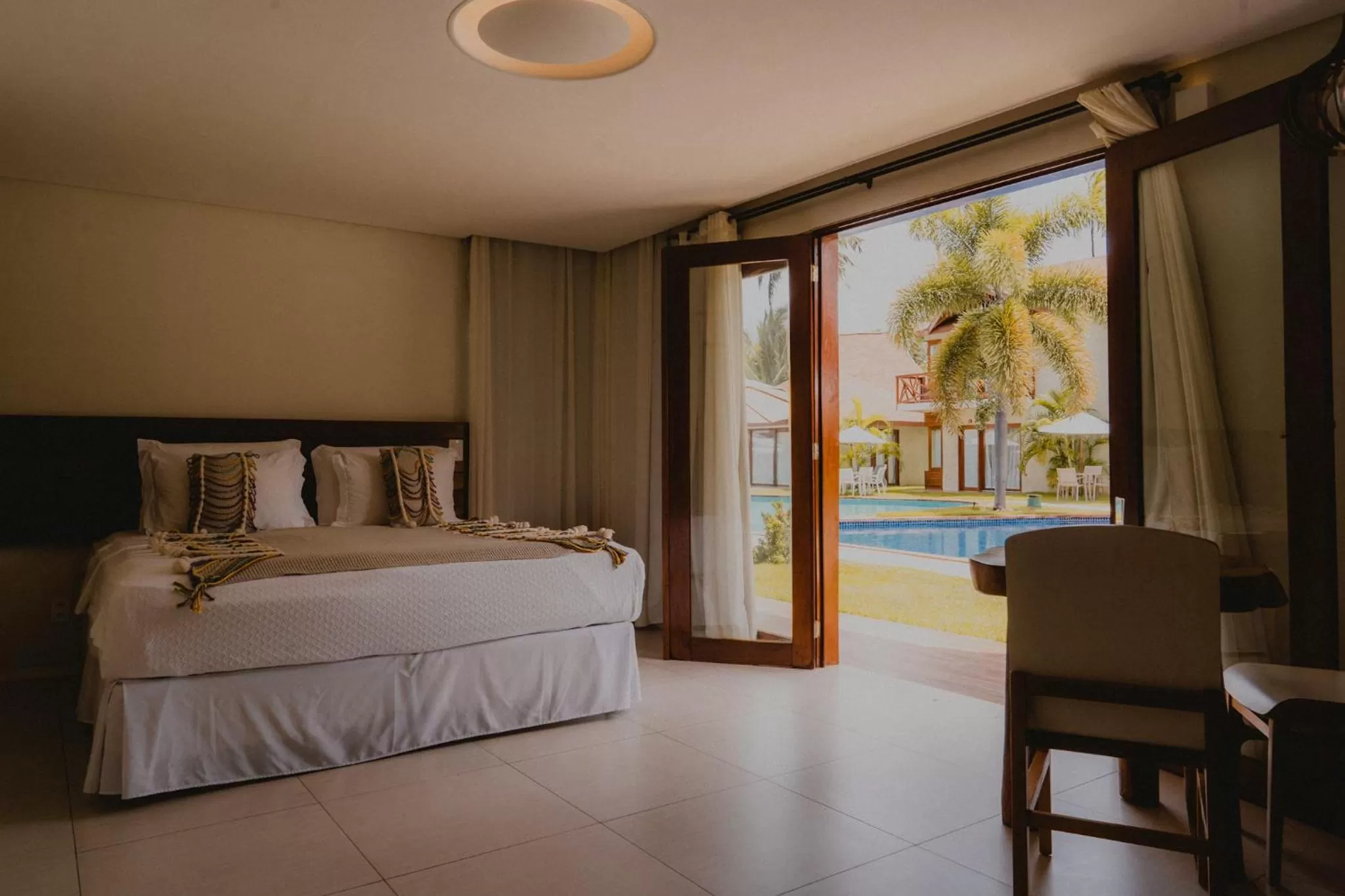 Bed in Pousada Rangai