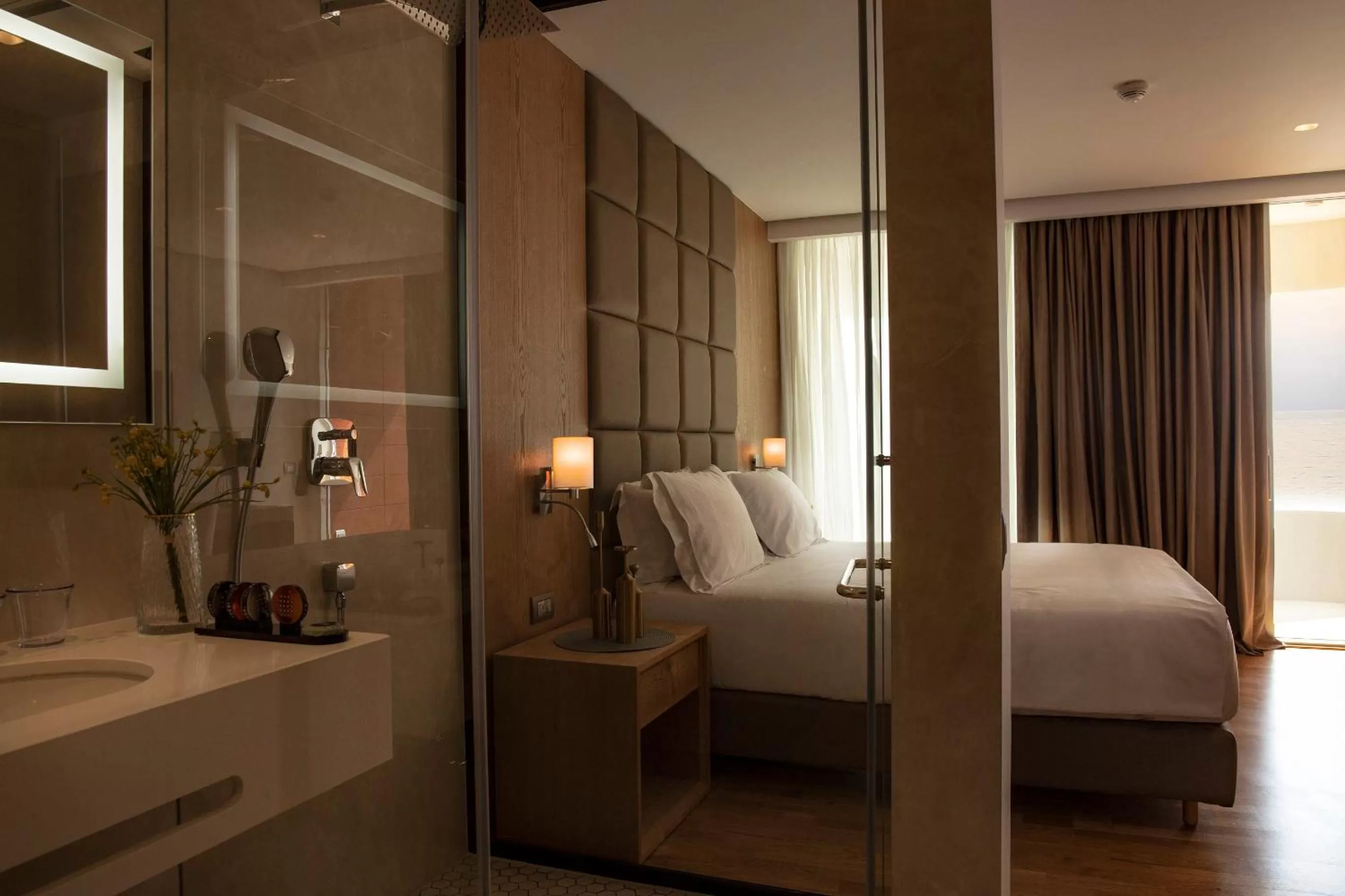 Bedroom, Bathroom in Amare Hotel