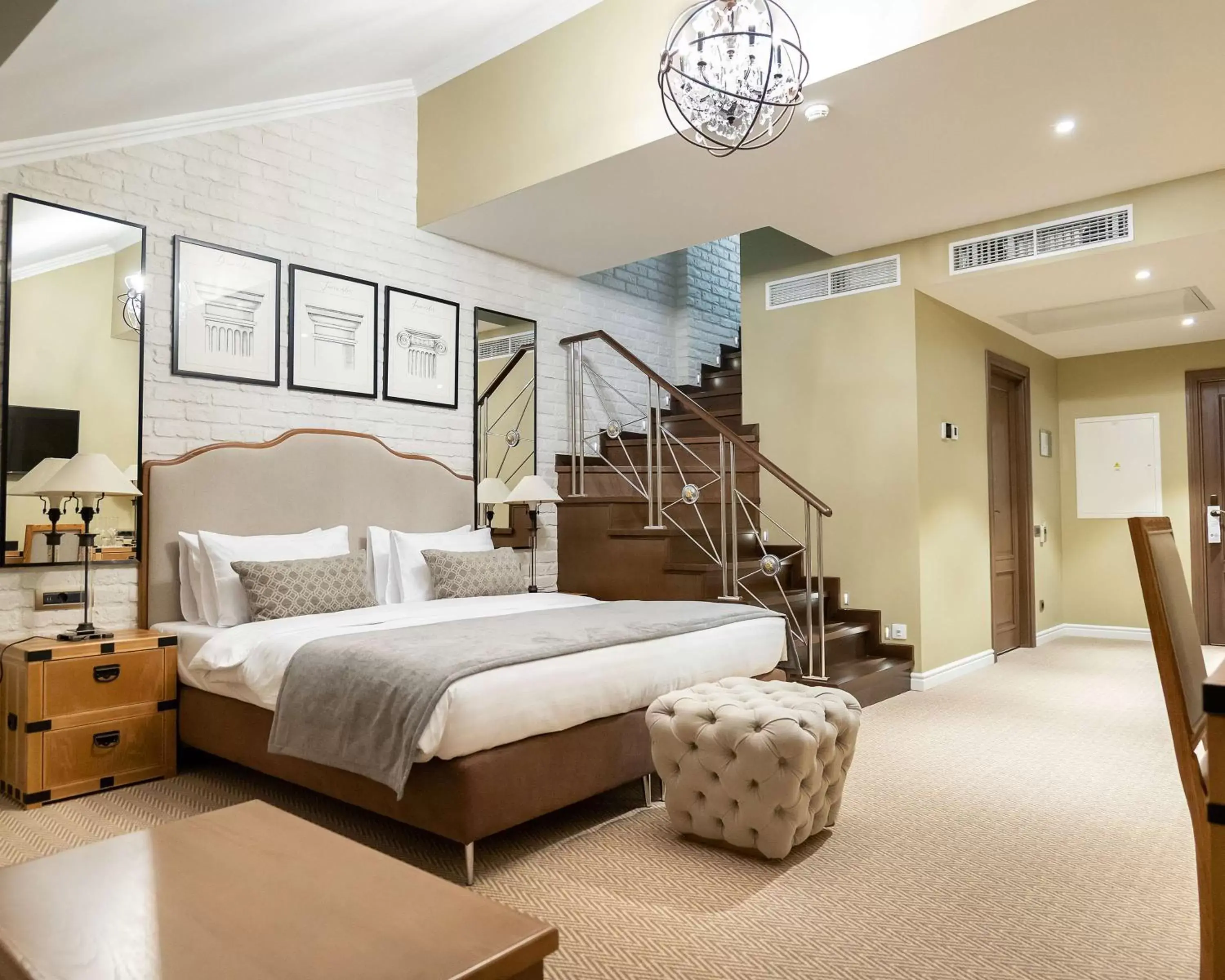 King Suite with Two King Beds, City View and Two Bath Tubs - Non-Smoking in Best Western Plus Market Square Lviv King Suite with Two King Beds, City View and Two Bath Tubs - Non-Smoking in Best Western Plus Market Square Lviv