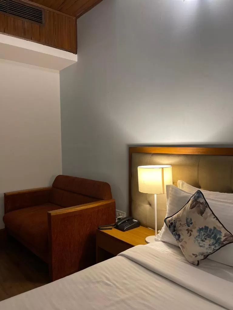 Bed in Hotel Tragopan