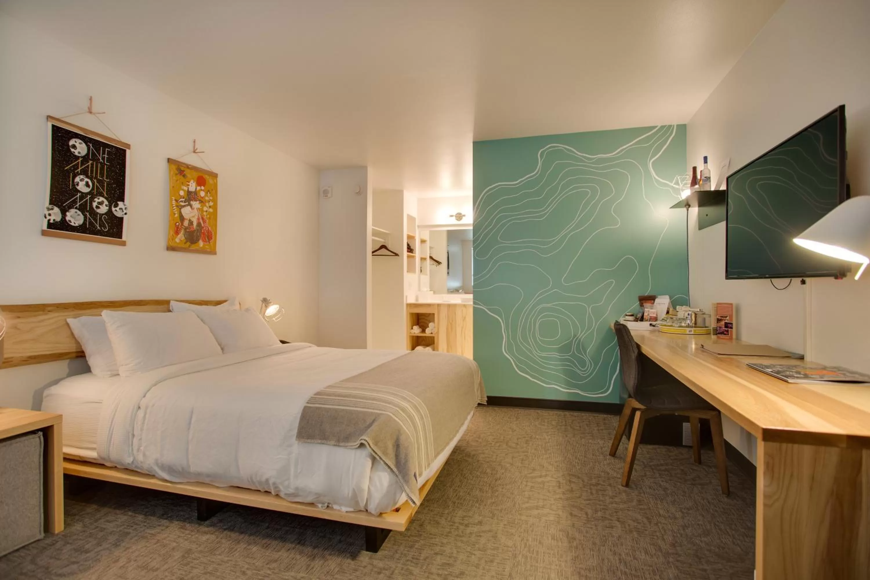 Bedroom, Bed in The Oxbow Hotel