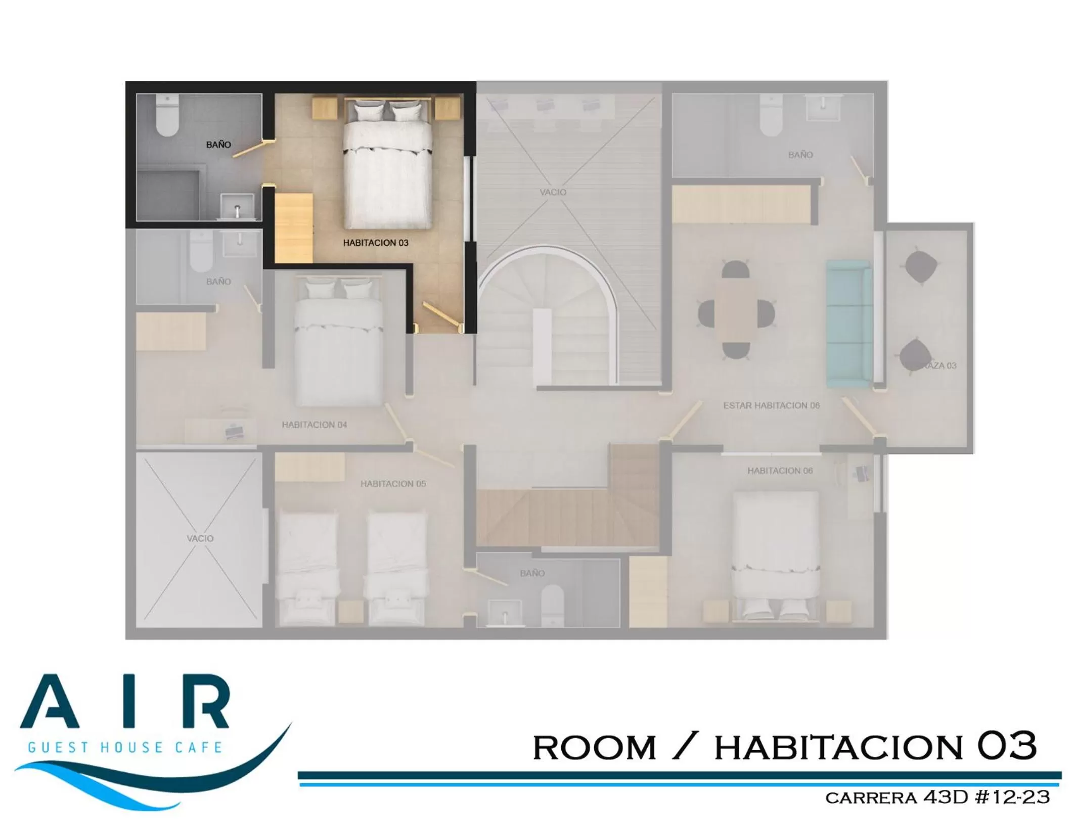 Floor Plan in Air Guest House