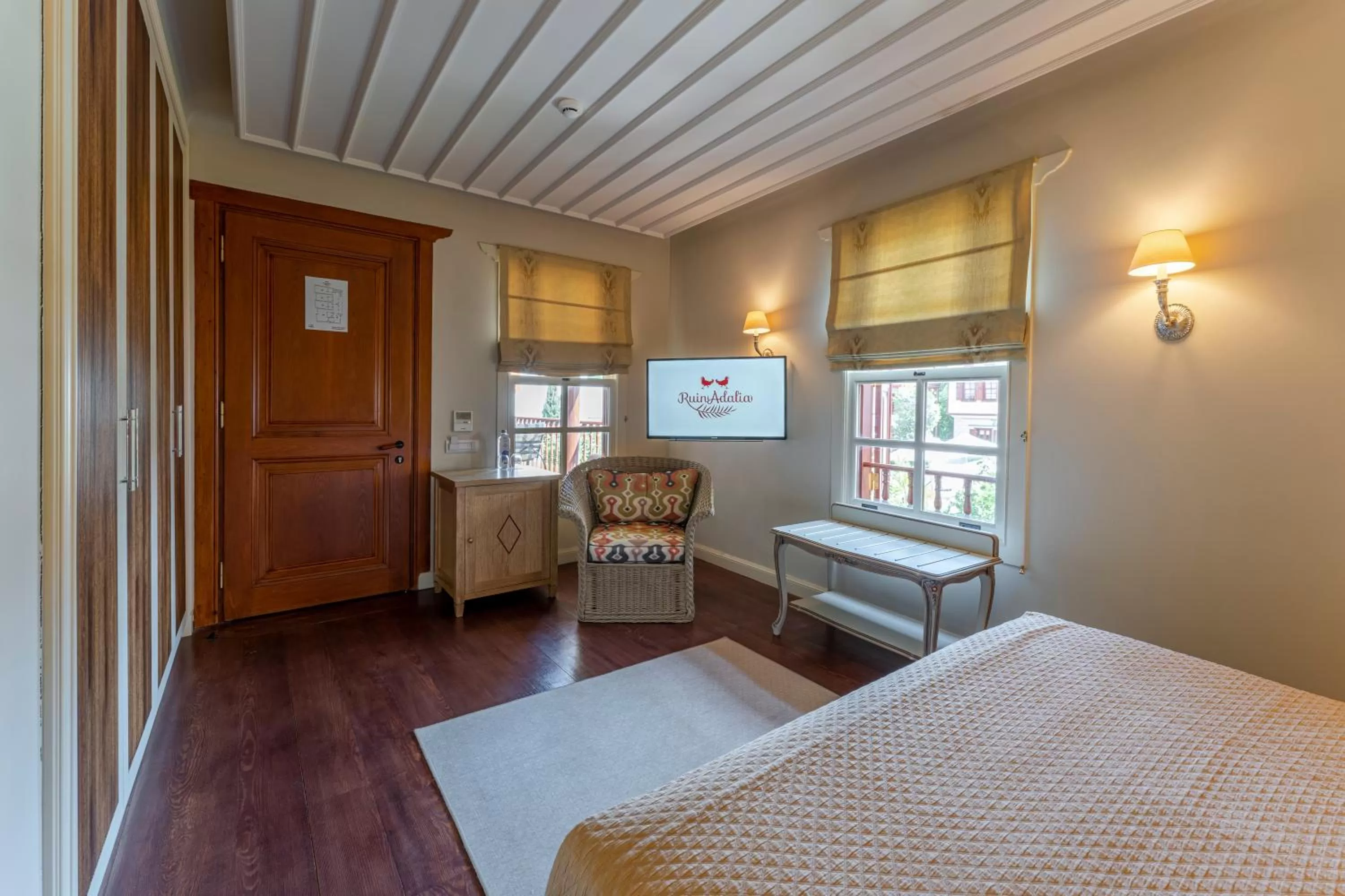 Seating area, Bed in RuinAdalia Hotel - Adult Only