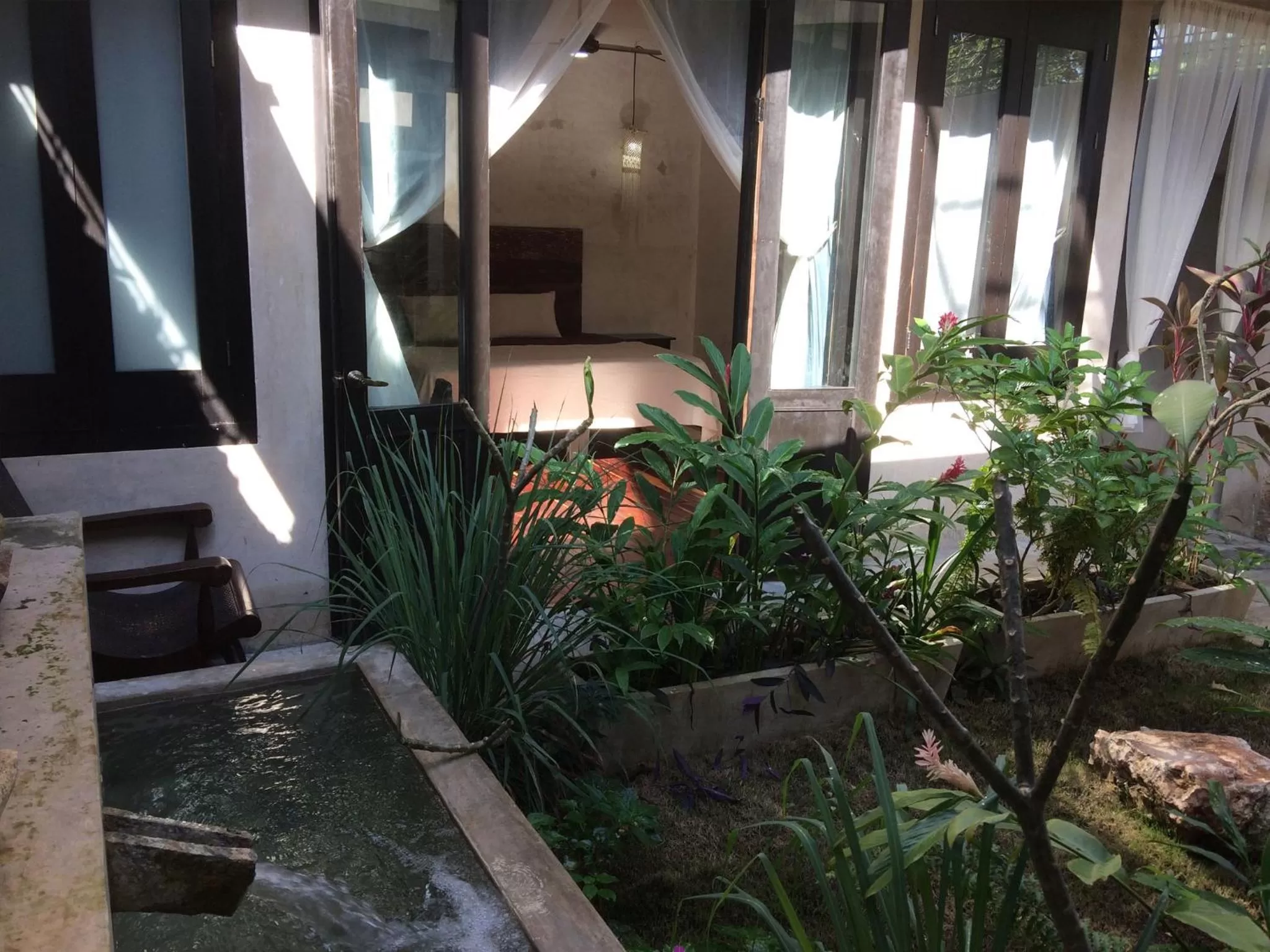 Garden view in La Flor Casa Boutique