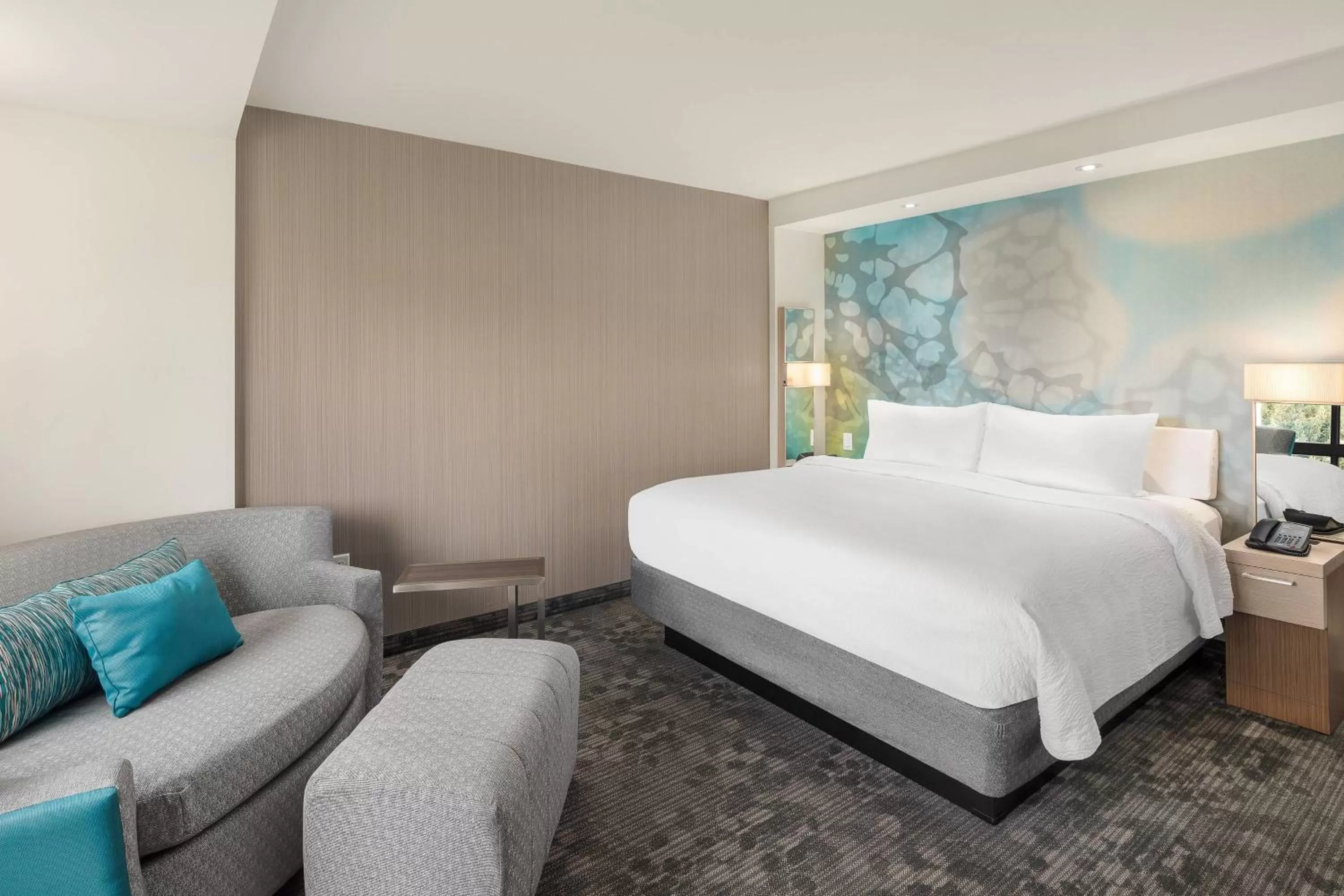 King Room with Sofa Bed and Roll-in Shower - Mobility and Hearing Accessible in Courtyard by Marriott Seattle Northgate