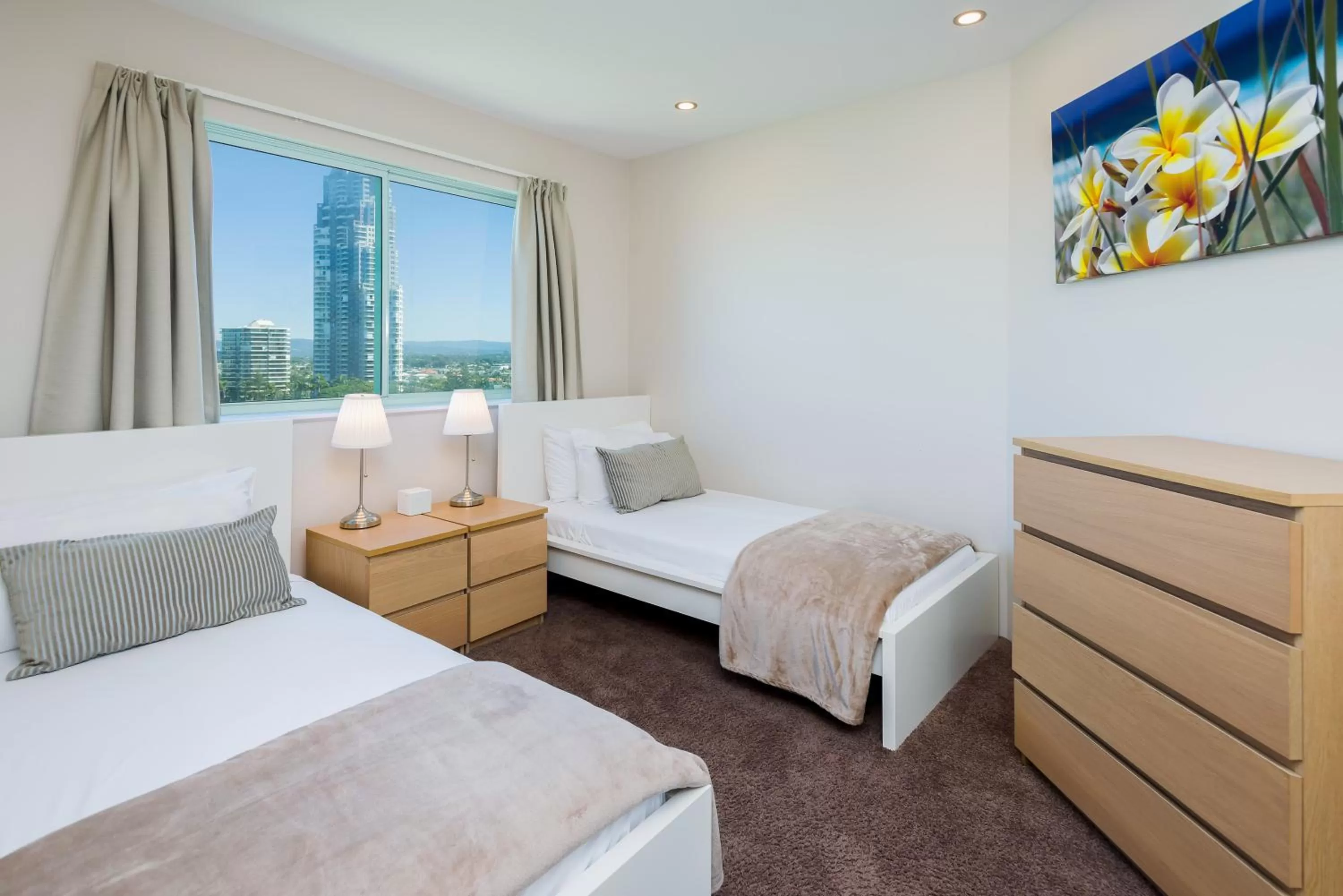 Bed in The Waterford on Main Beach