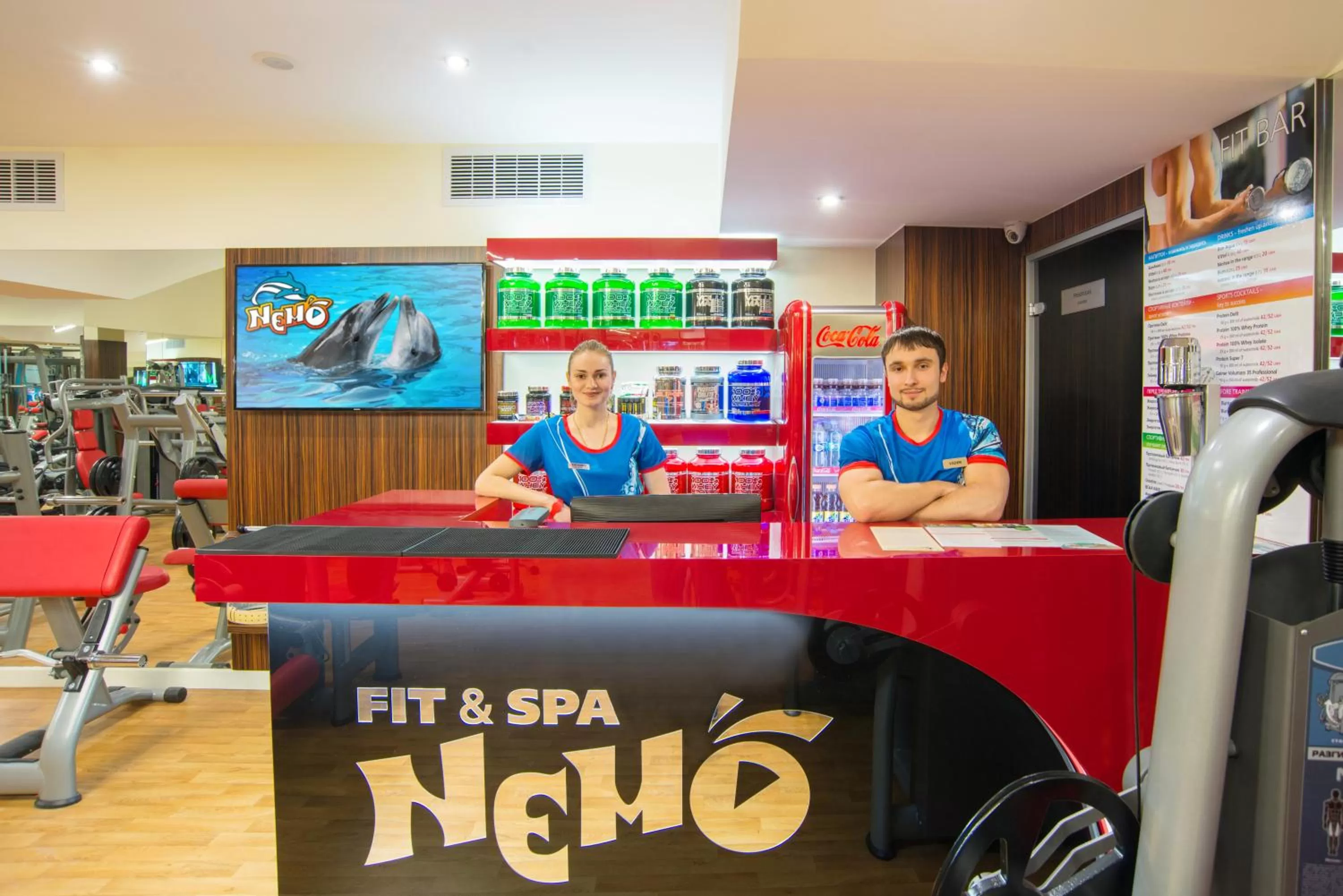 Fitness centre/facilities in Hotel & Spa NEMO with dolphins